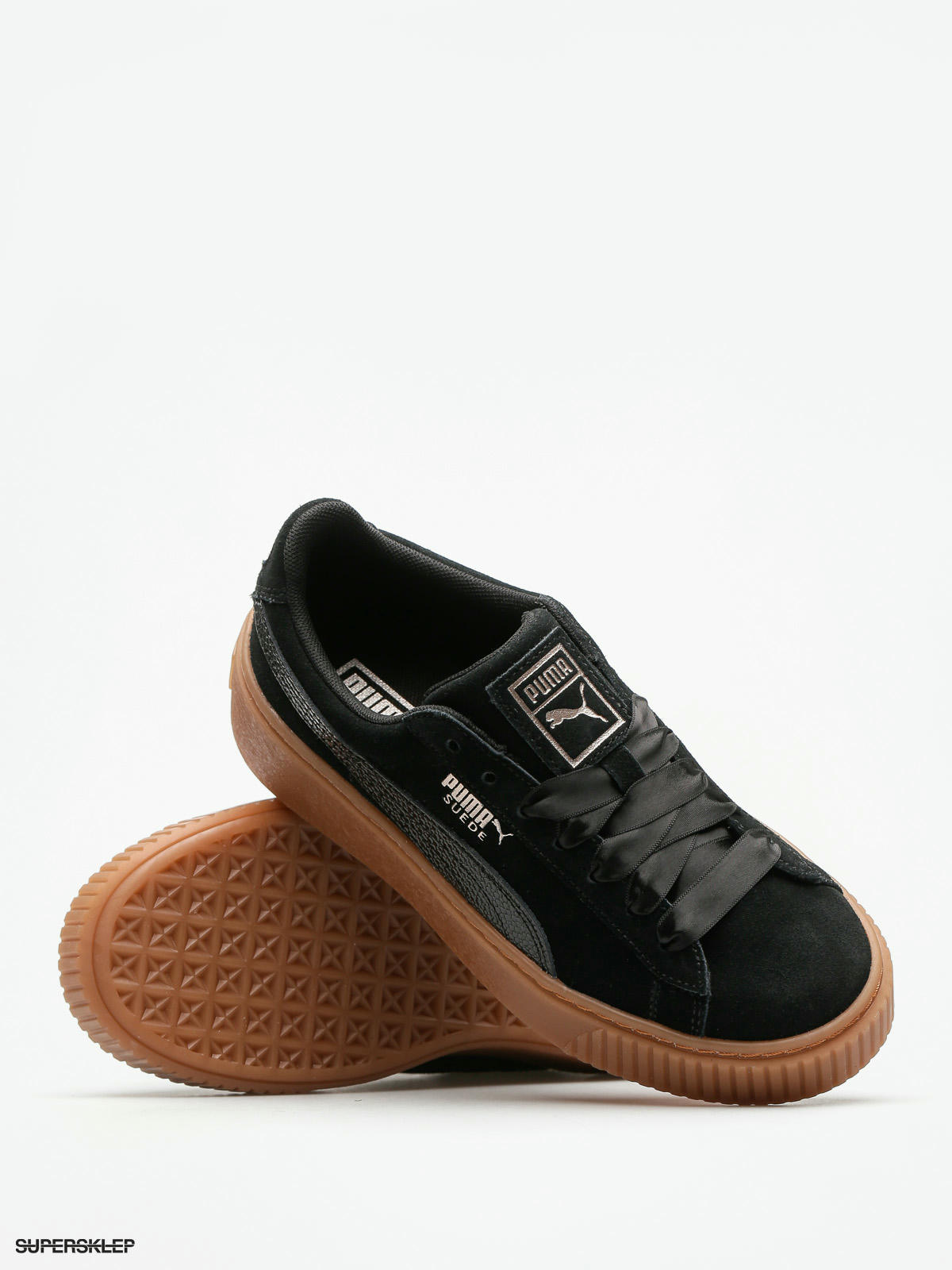 Puma suede sale platform bubble black