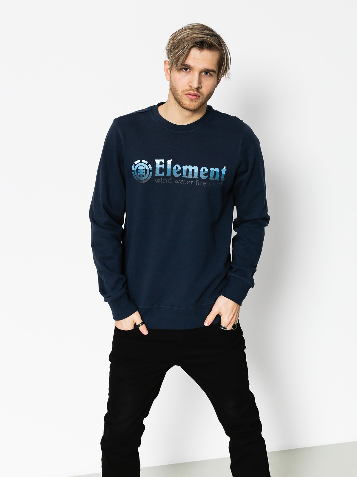 Mikina Element Horizontal Fill Crew (eclipse navy)