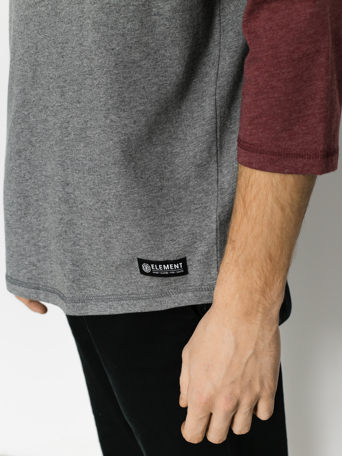 Tričko Element Basic Raglan Qtr (grey heather)
