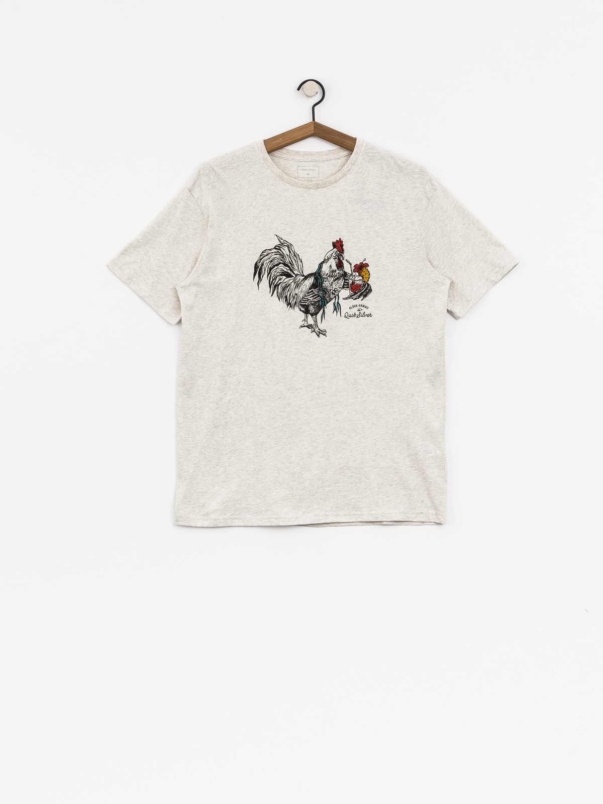 Tričko Quiksilver Rooster Vibe (snow white heather)