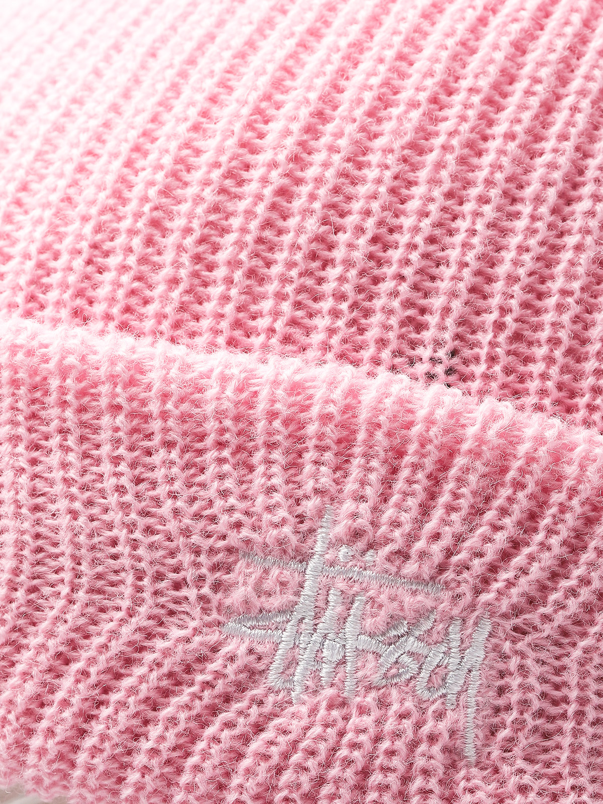 Čepice Stussy Basic Cuff Beanie (pink)