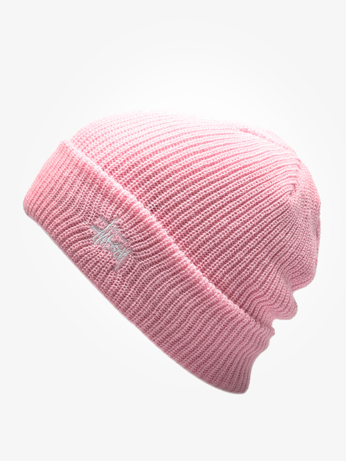 Čepice Stussy Basic Cuff Beanie (pink)