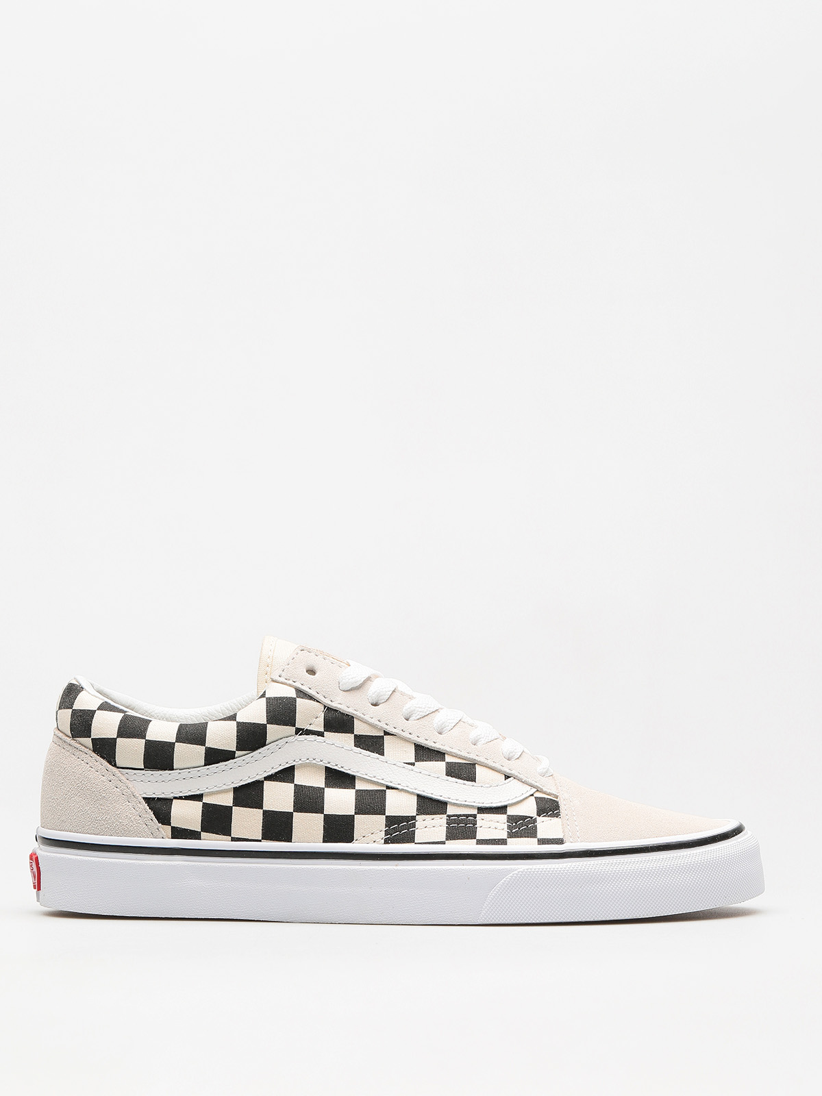 vans old skool white checkered