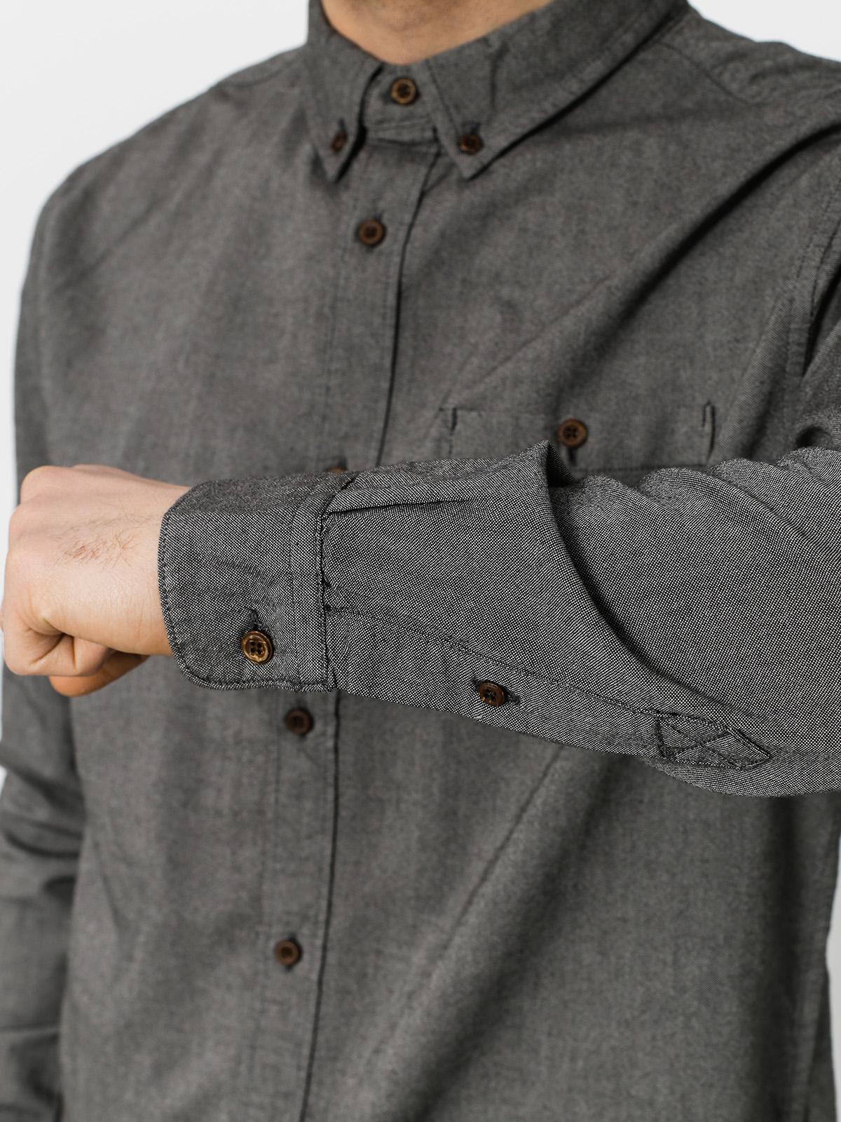 Košile Quiksilver The Stringer (dark grey heather)