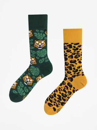 Ponožky Many Mornings El Leopardo (green/yellow)
