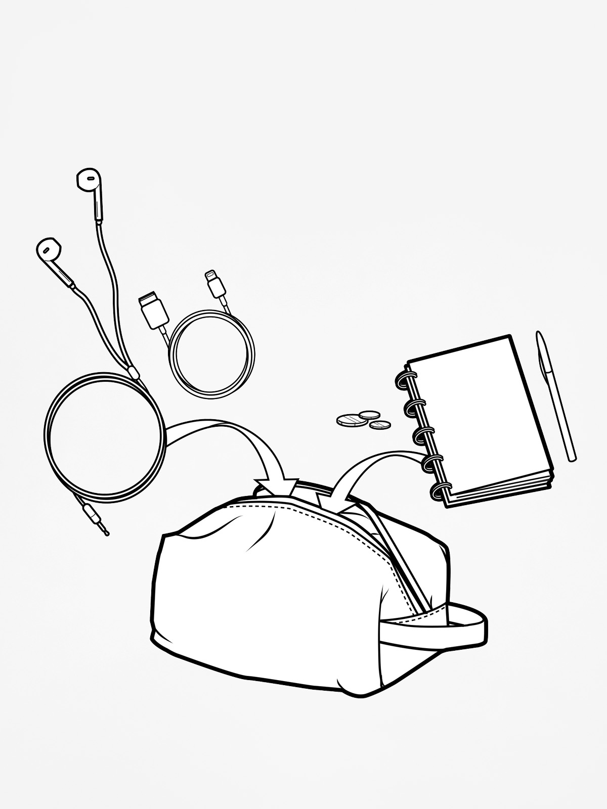 Penál Burton Accessory Case (true black triple)