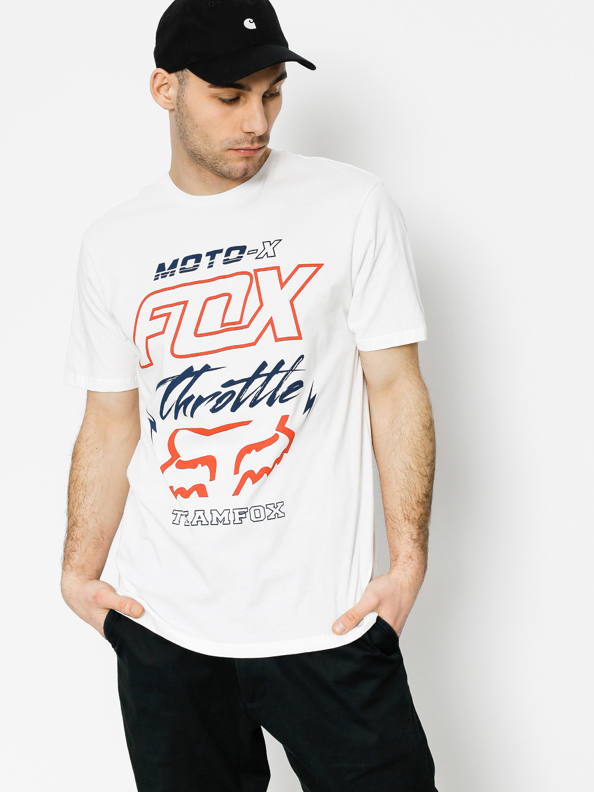 Tričko Fox Throttled Premium (opt wht)
