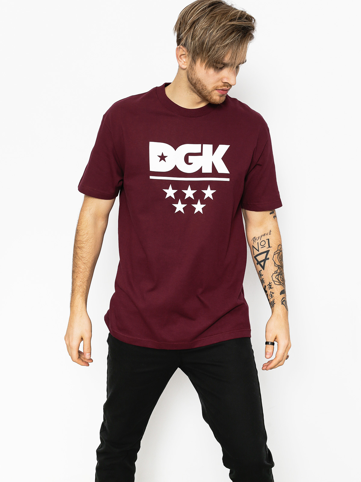 Tričko DGK All Star (burgundy)