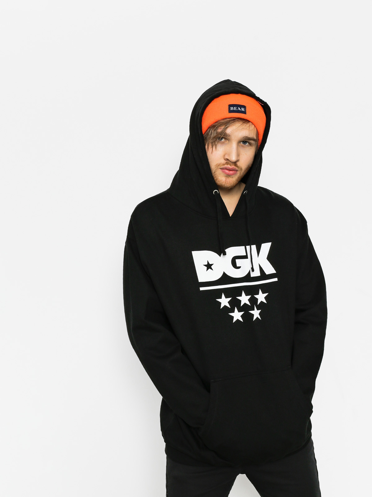 Mikina s kapucí DGK All Star HD (black)