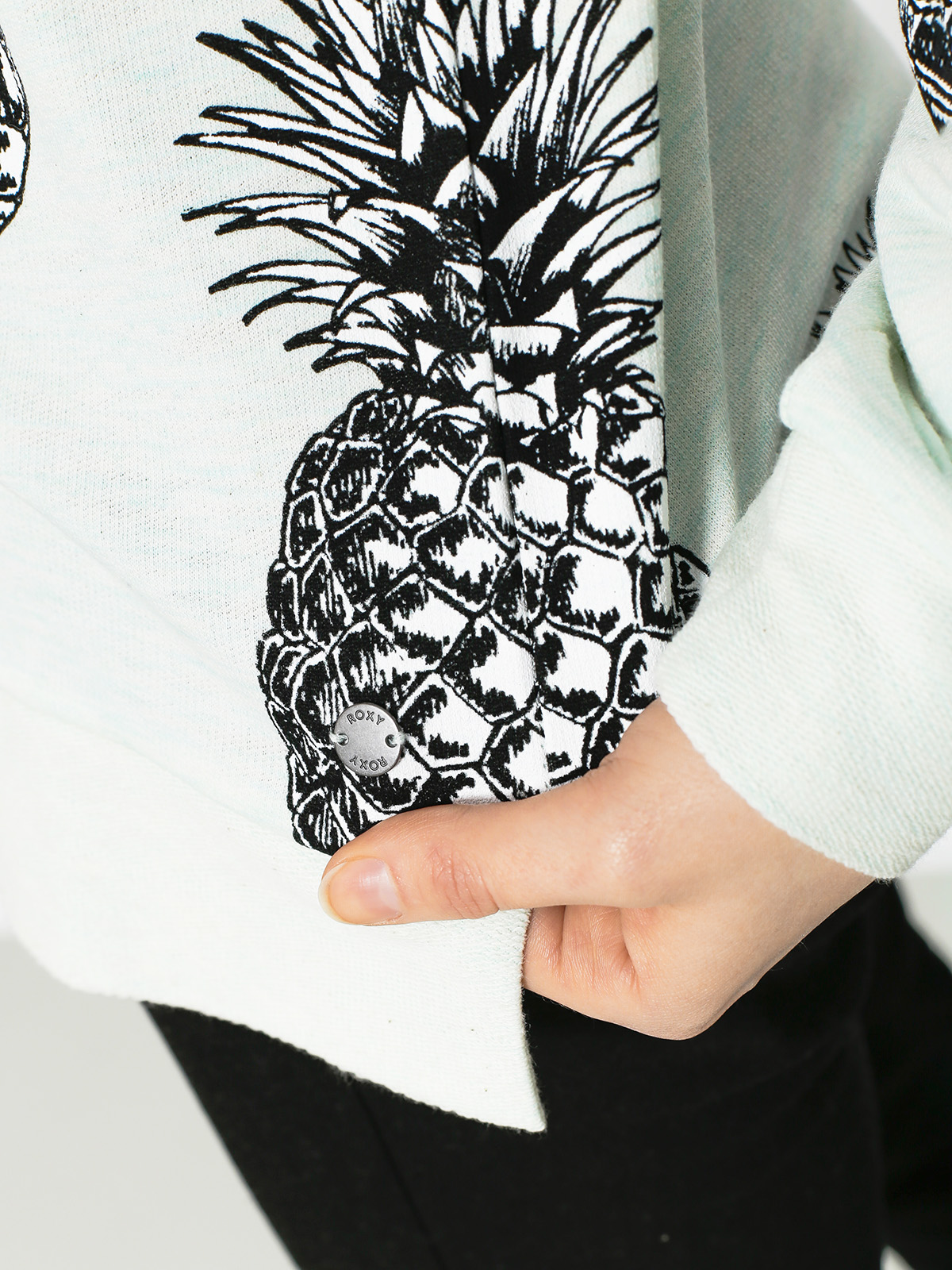 Mikina Roxy Puerto Adventure Wmn (blue light big pineapple)