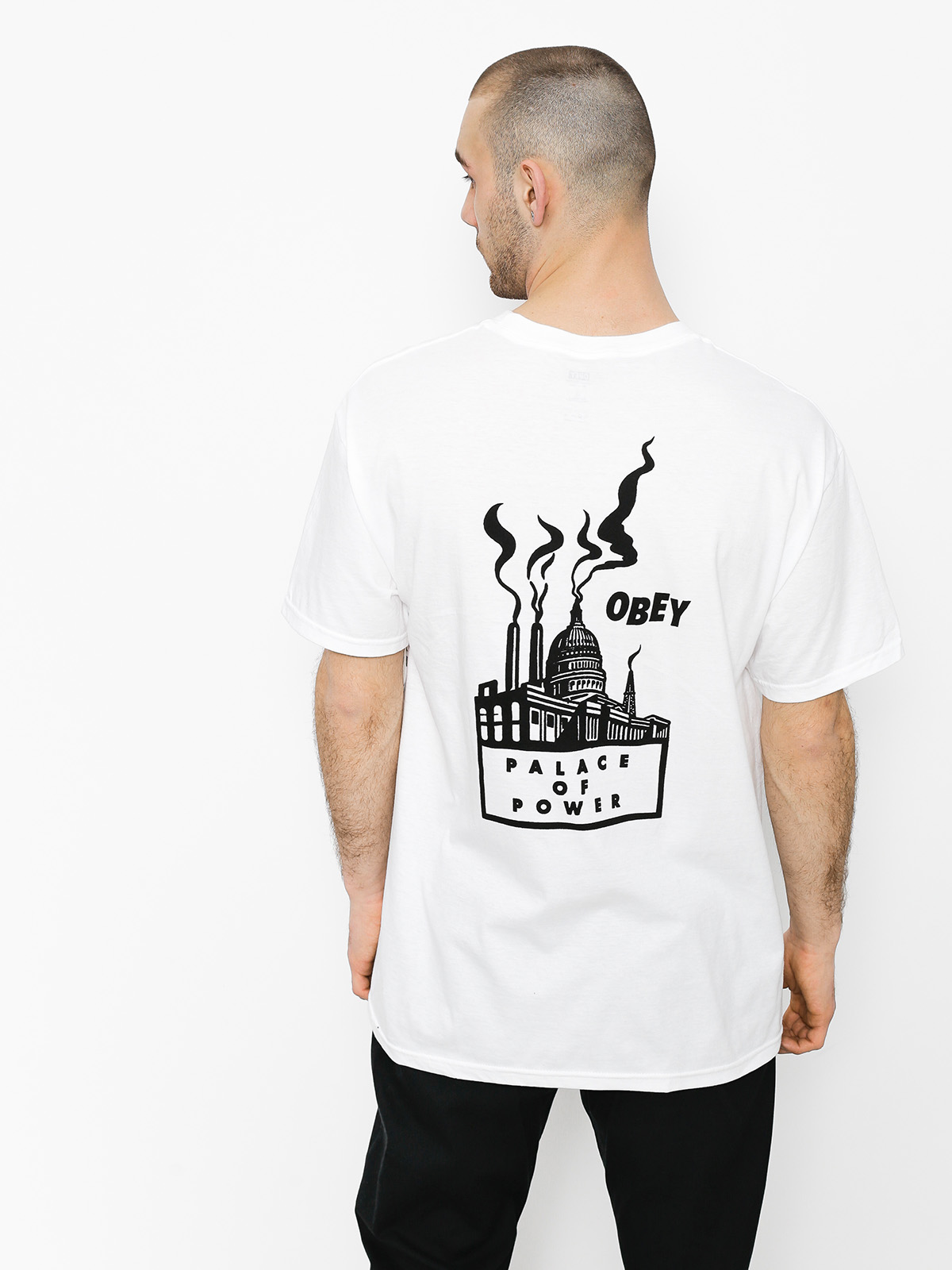 Tričko OBEY Palace Of Power (wht)