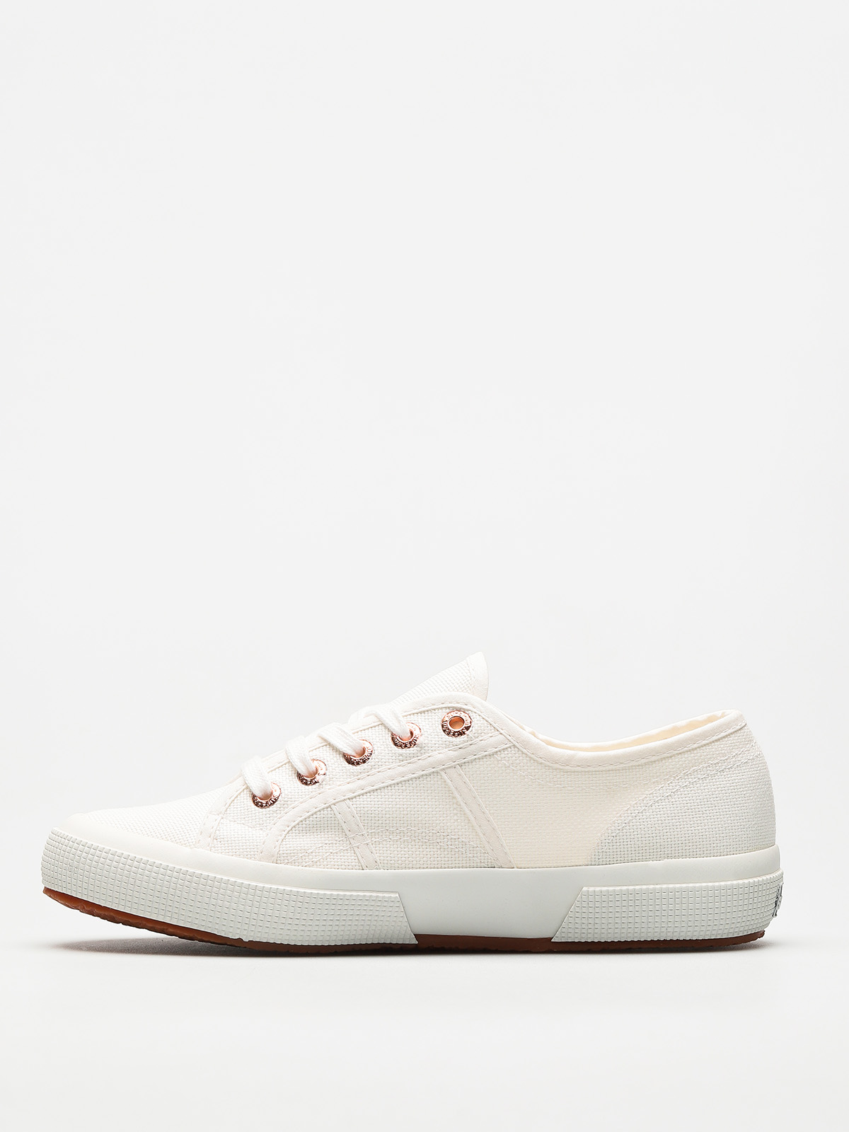 white superga with rose gold