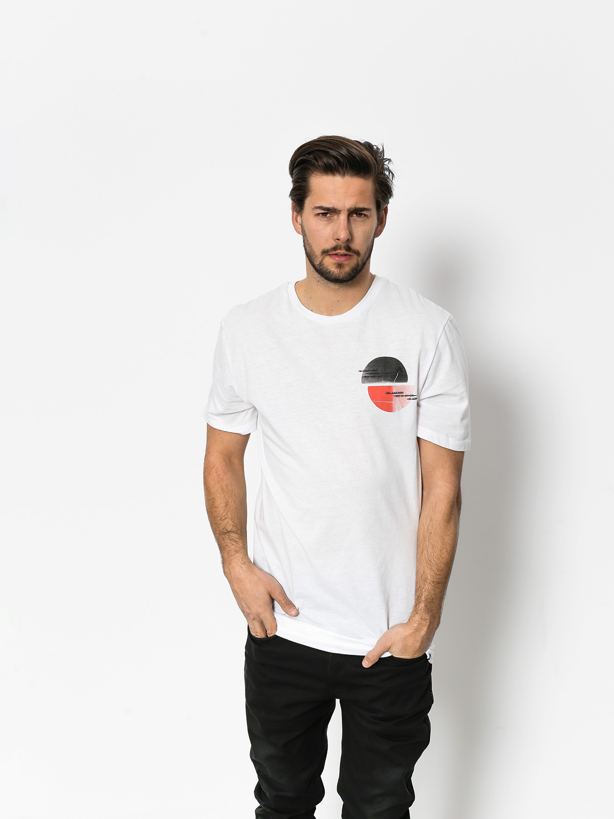 Tričko Volcom Over Ride Dd (wht)