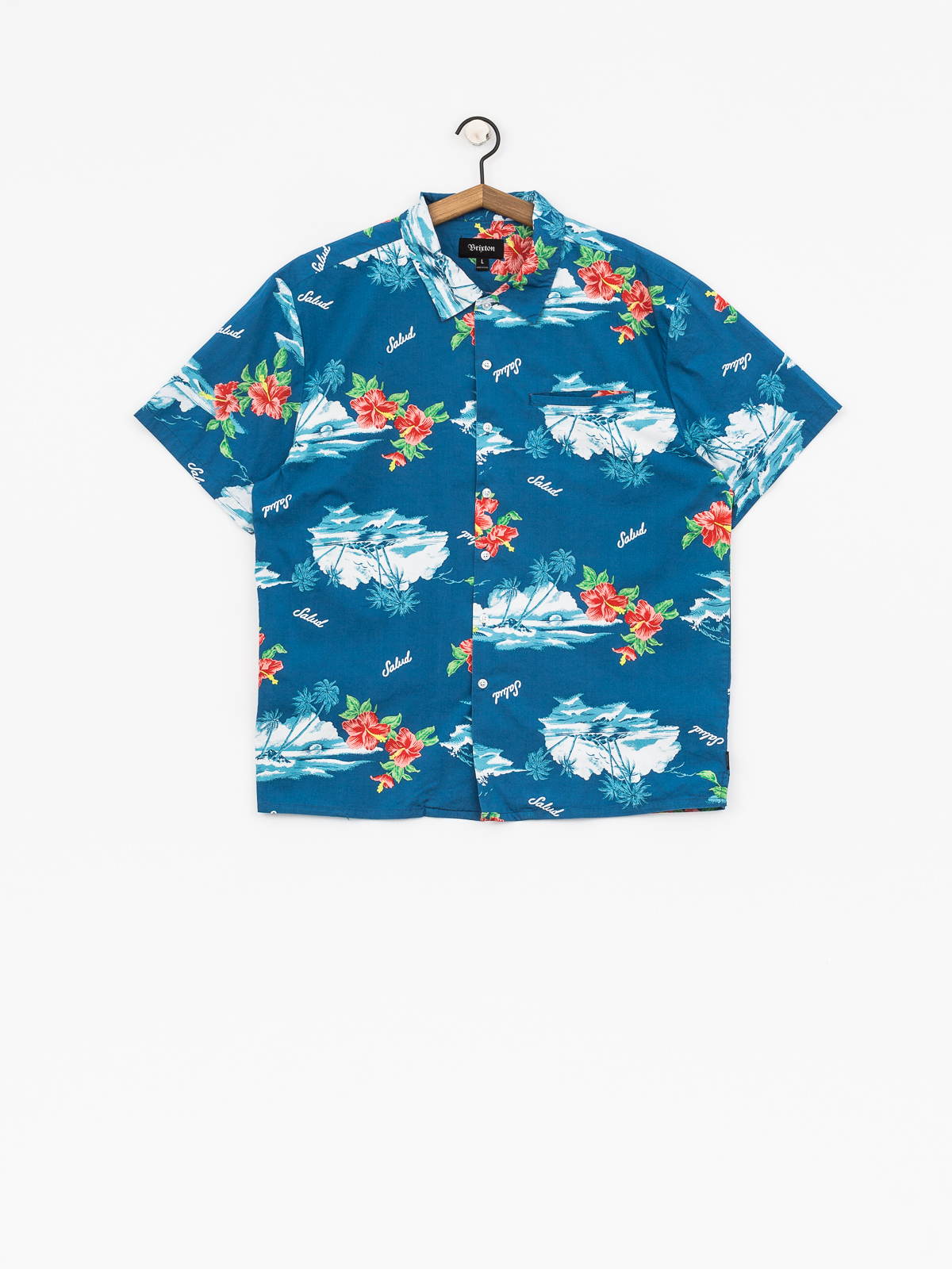 Košile Brixton Bueller Wvn (washed royal)