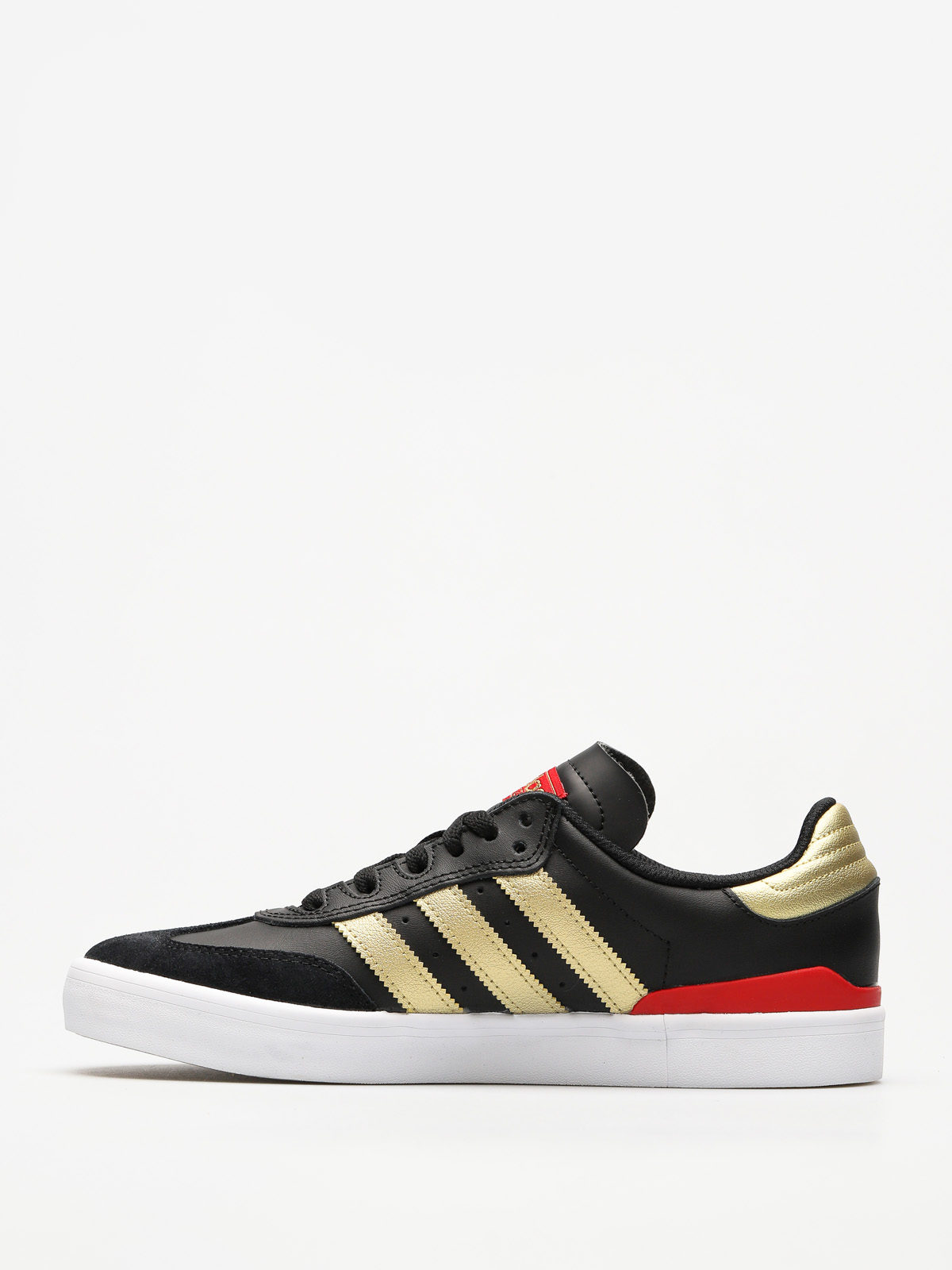 Boty adidas Busenitz Vulc Rx (core black/gold met./scarlet)