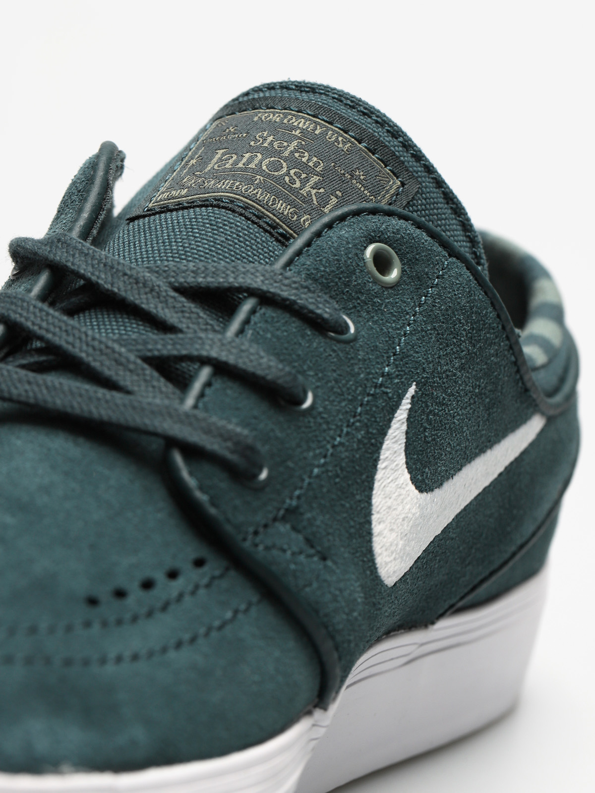 nike sb janoski deep jungle & white skate shoes