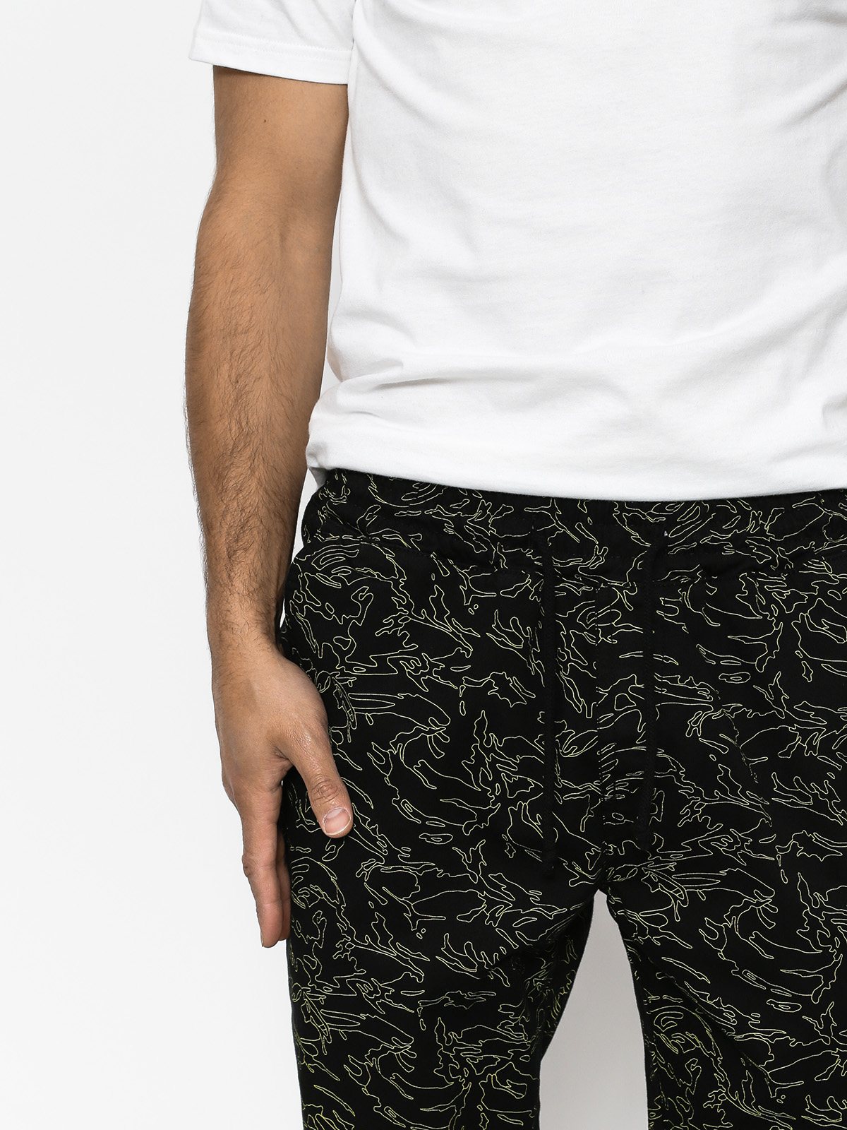 Kalhoty Diamante Wear Flight School Classic Jogger (yellow/camo)