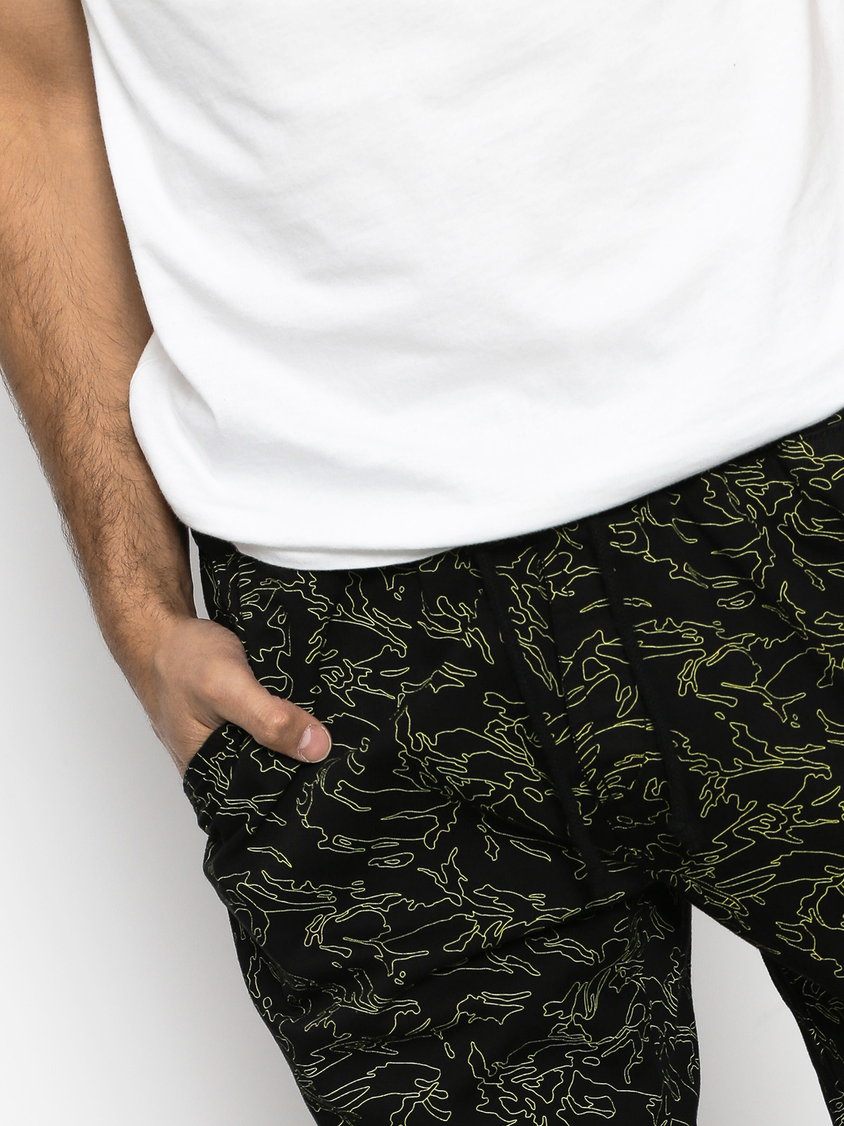 Kalhoty Diamante Wear Flight School Classic Jogger (yellow/camo)