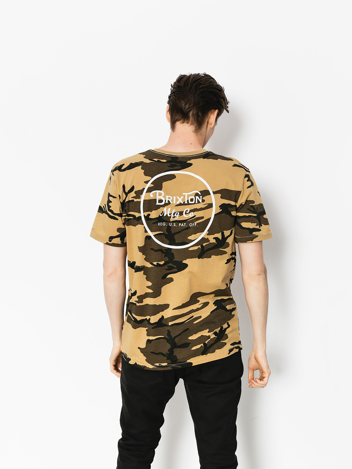 Tričko Brixton Wheeler II Prt (camo)