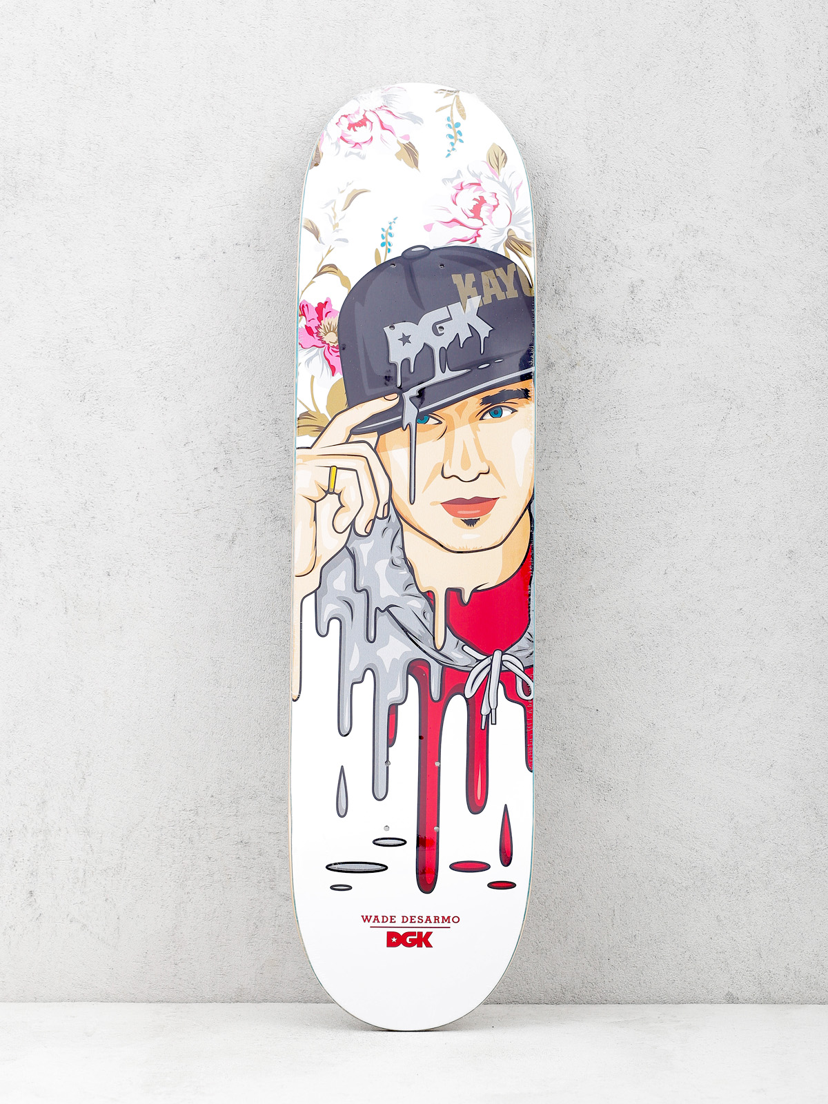 Deska DGK Desarmo Murked (white/red)