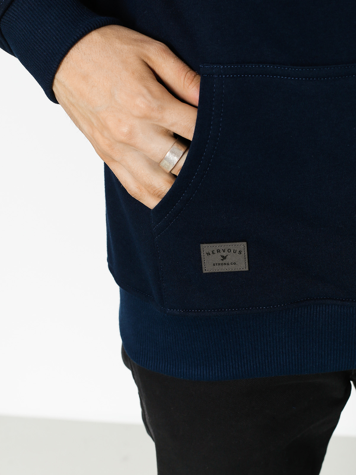 Mikina s kapucí Nervous Icon ZHD (navy)