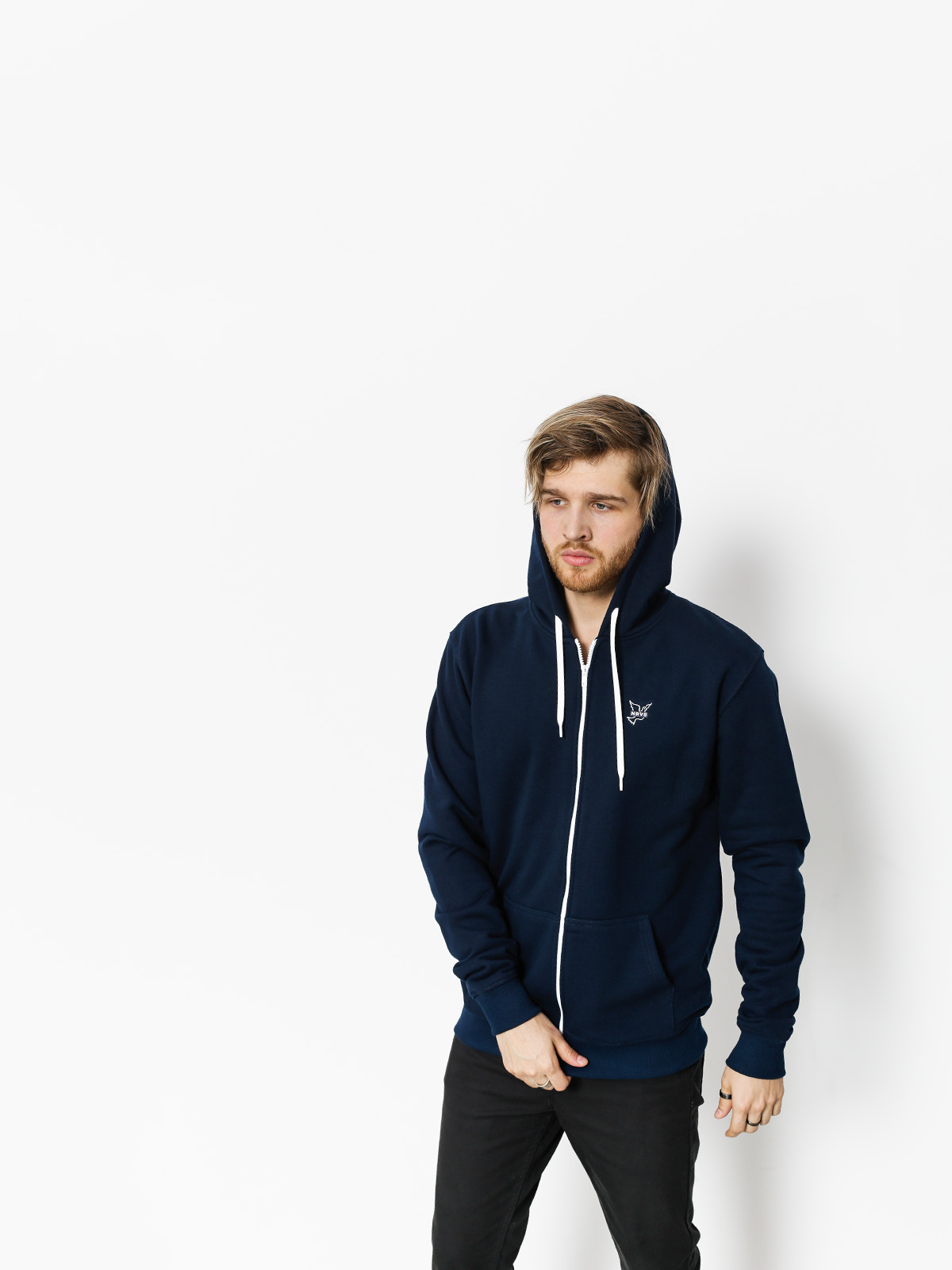 Mikina s kapucí Nervous Icon ZHD (navy)