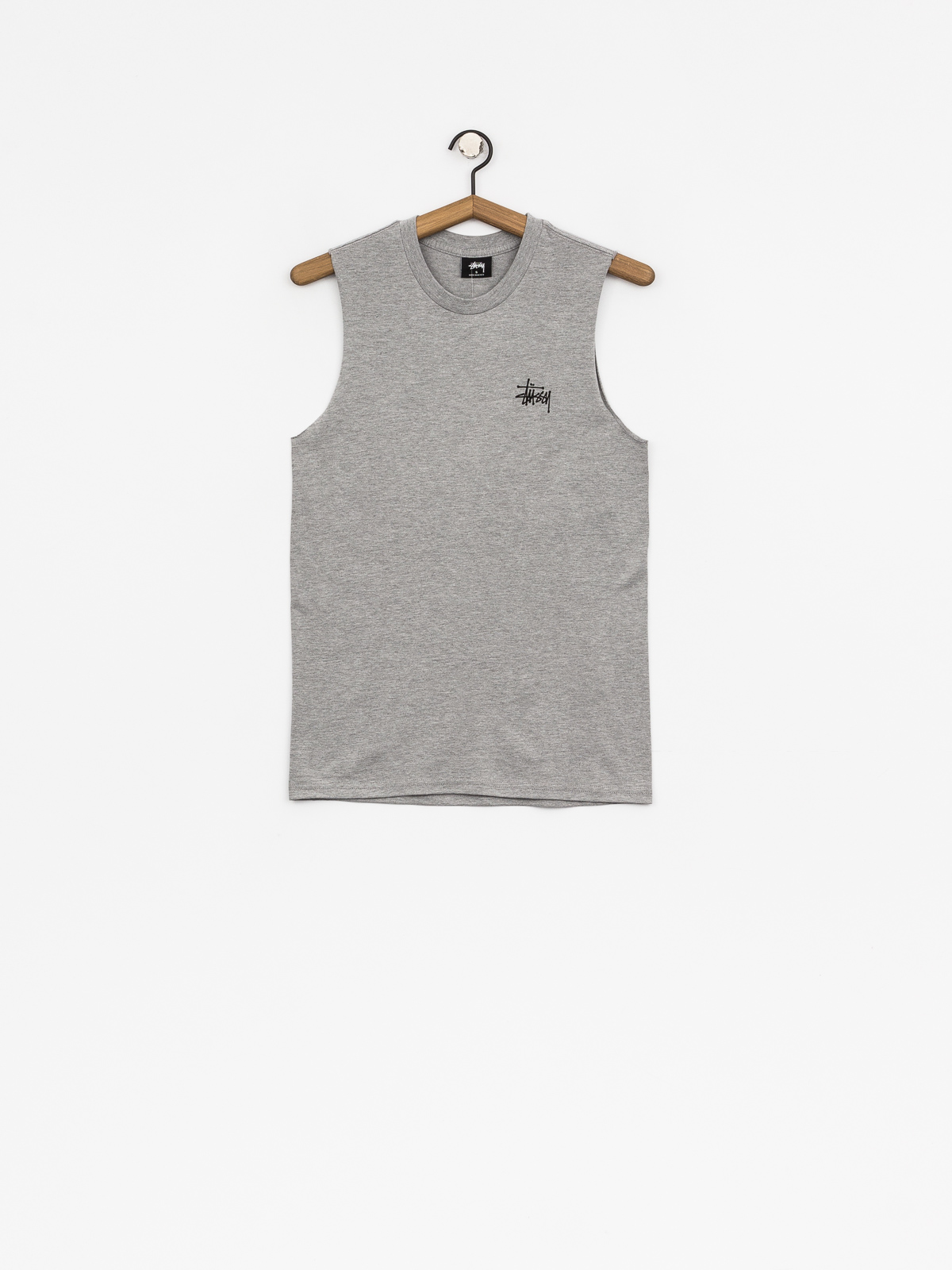 Stussy Tričko Basic Raw Muscle Wmn (grey heather)