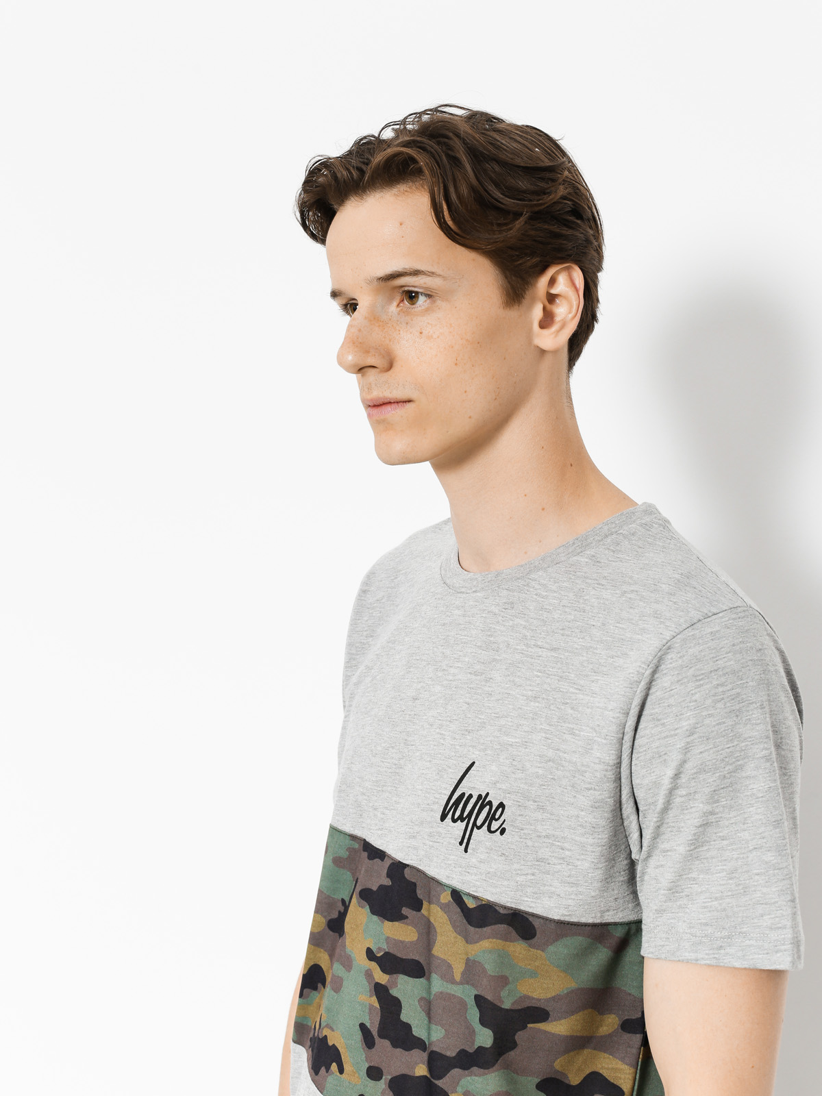 Tričko Hype Camo Panel (grey/camo)