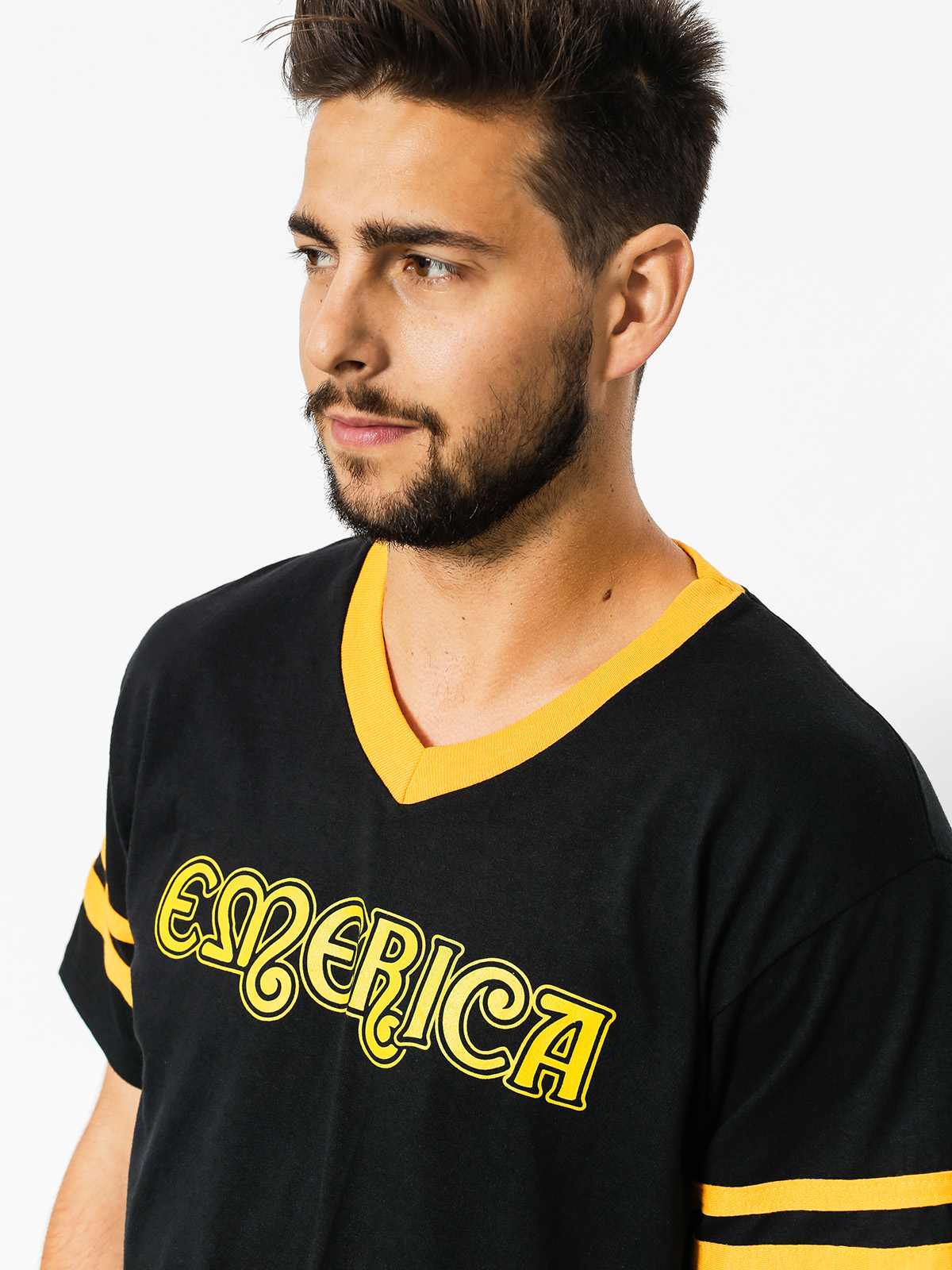 Tričko Emerica Harsh Baseball V (black)