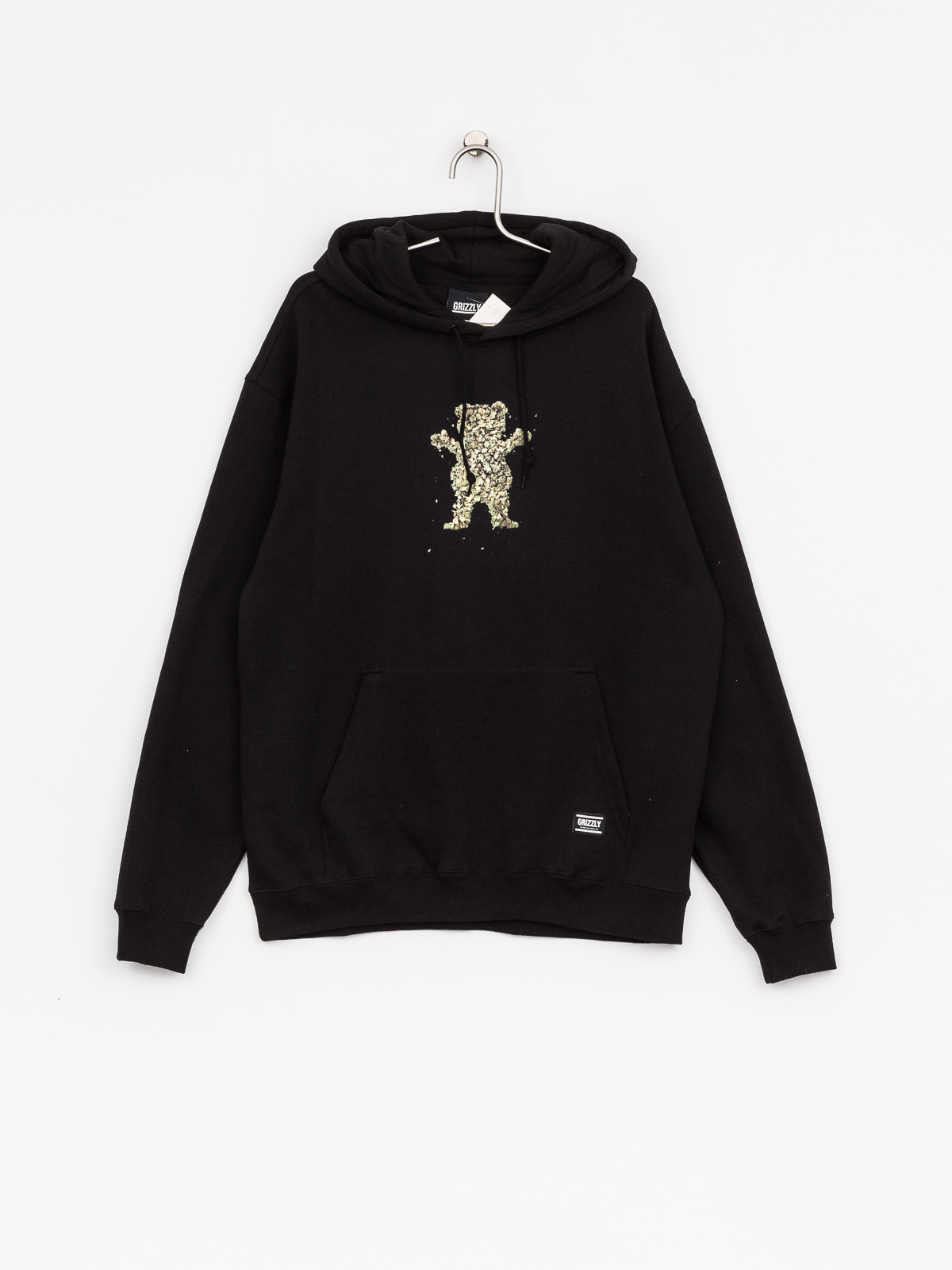Mikina s kapucí Grizzly Griptape Roll Up HD (black)