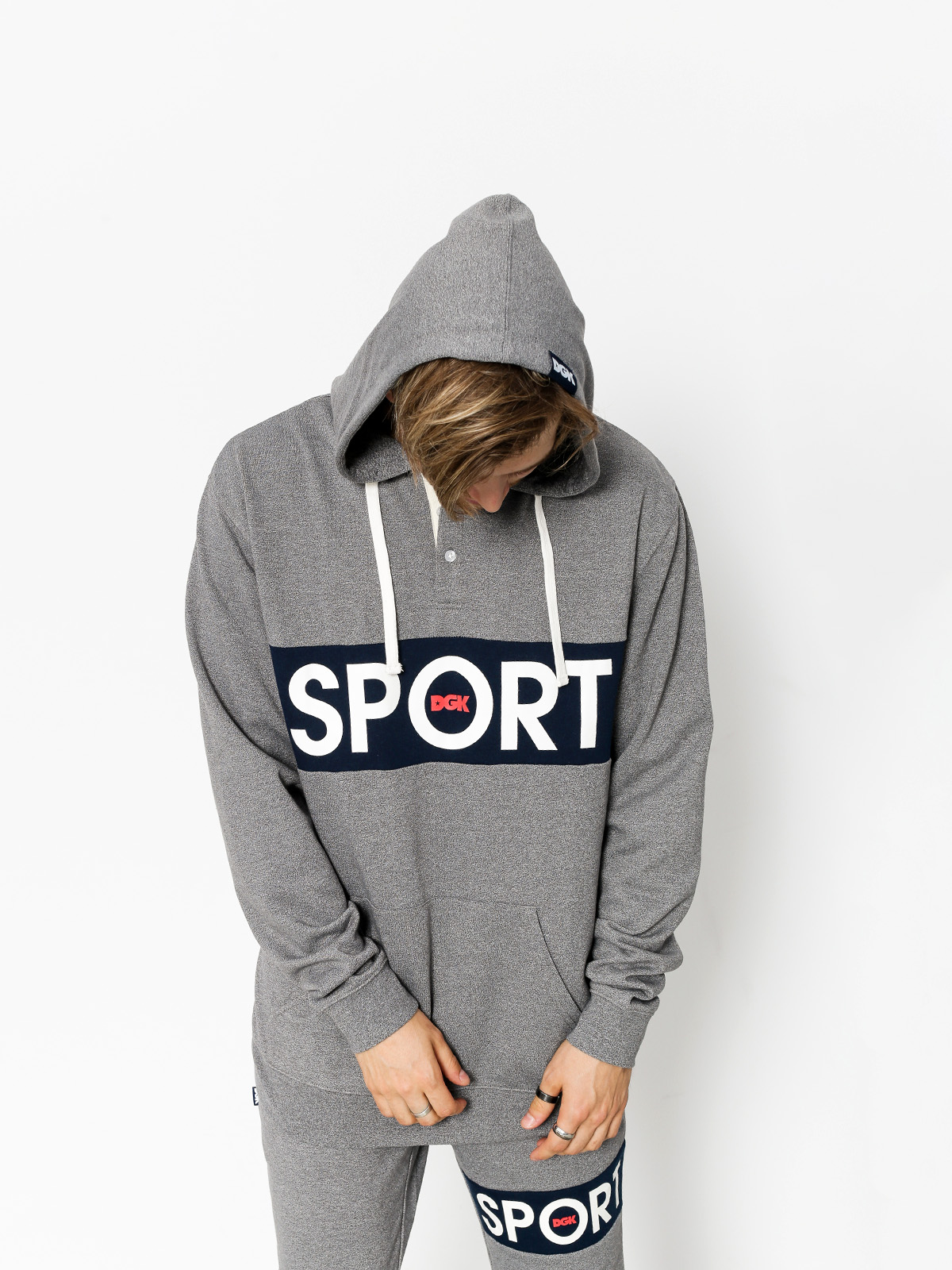 Mikina s kapucí DGK Sport Custom HD (sport heather)