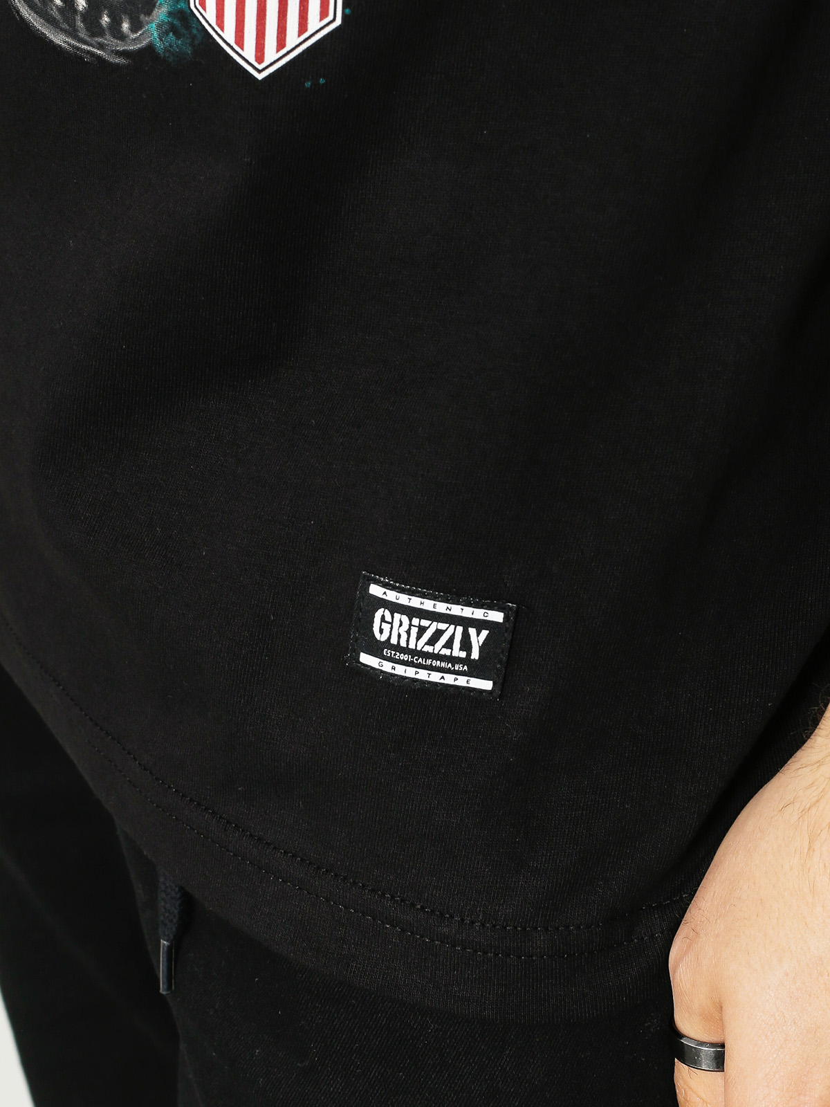 Tričko Grizzly Griptape Cave Digger (black)