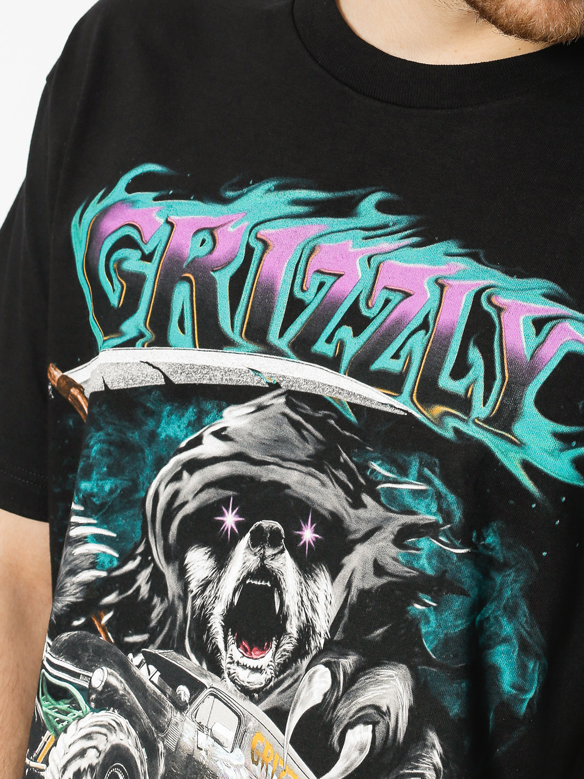 Tričko Grizzly Griptape Cave Digger (black)