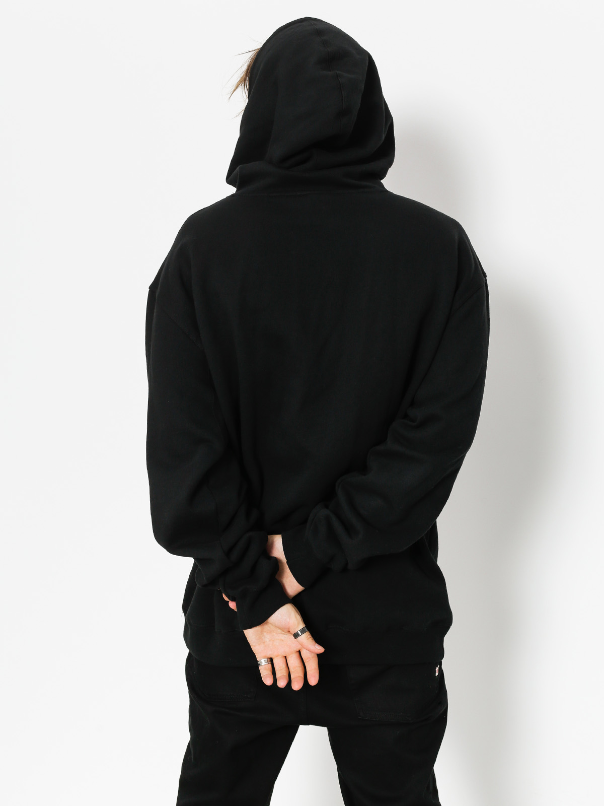 Mikina s kapucí Grizzly Griptape Roll Up HD (black)