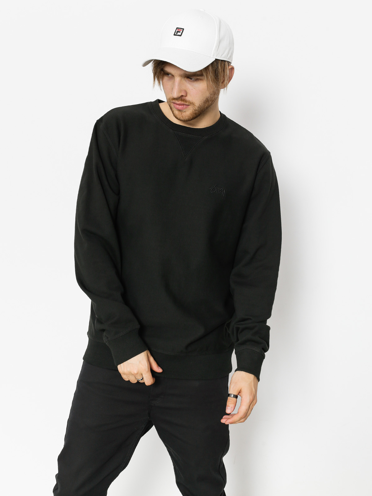 Mikina Stussy Stock Terry (black)