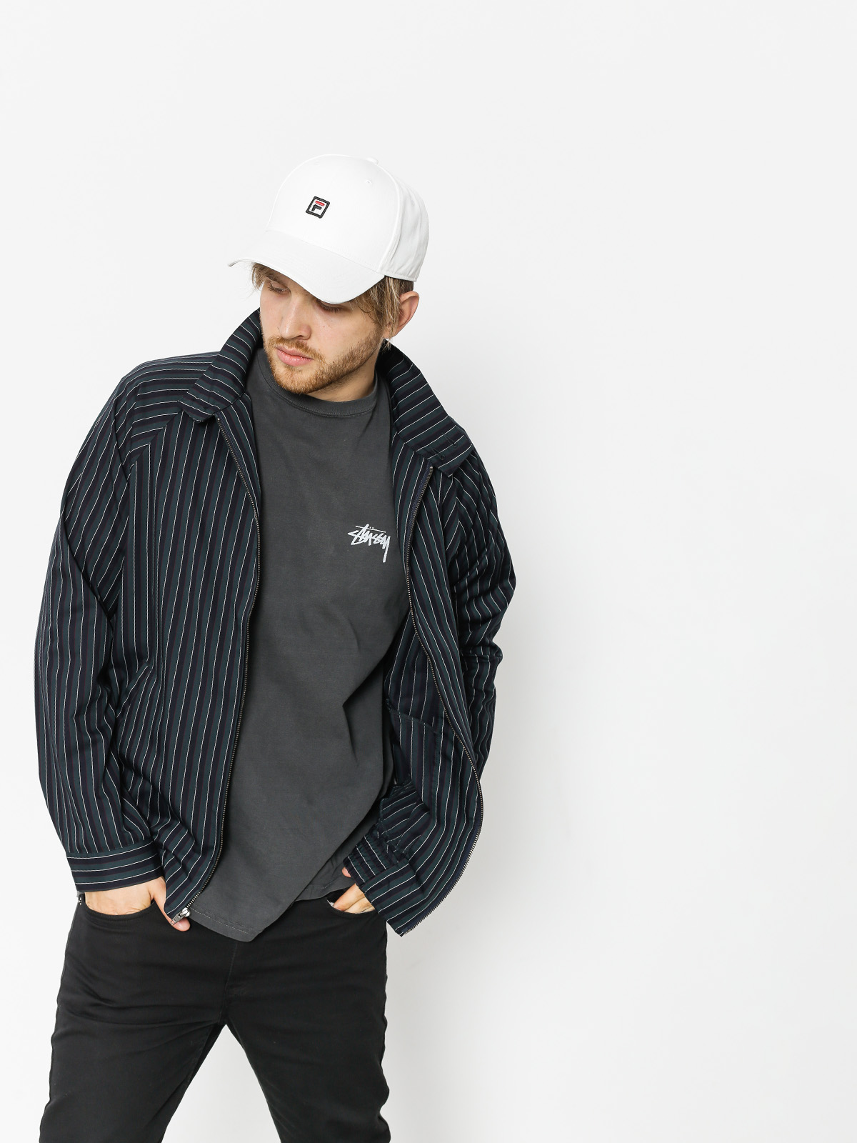 Bunda Stussy Bryan Herrington (navy stripe)