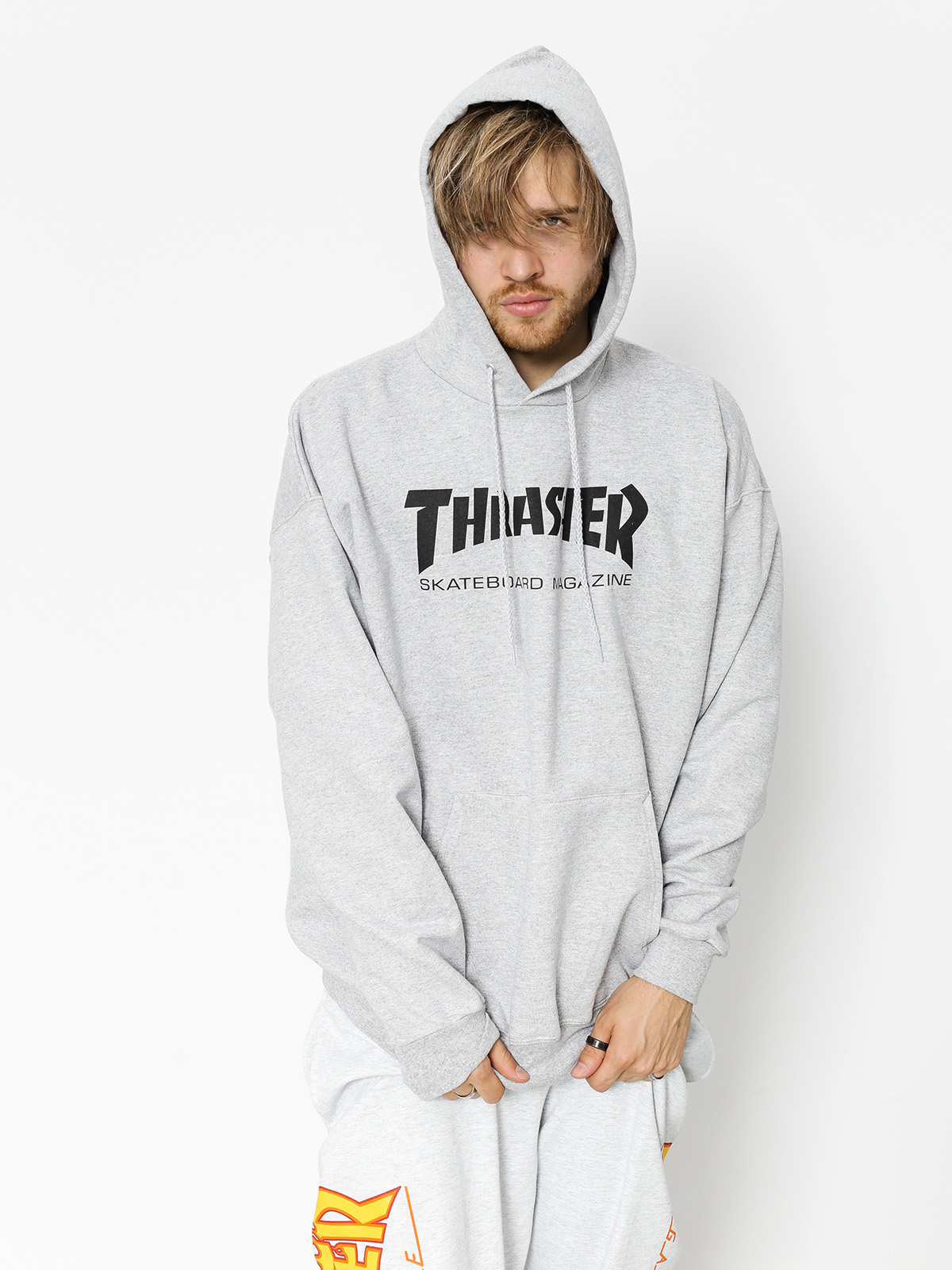 Thrasher Mikina s kapucí Skate Mag HD (grey)