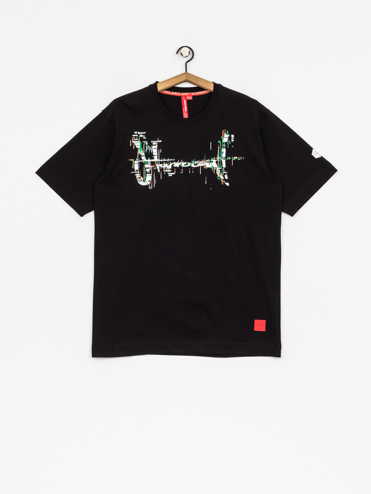 Tričko Stoprocent Colortag (black)