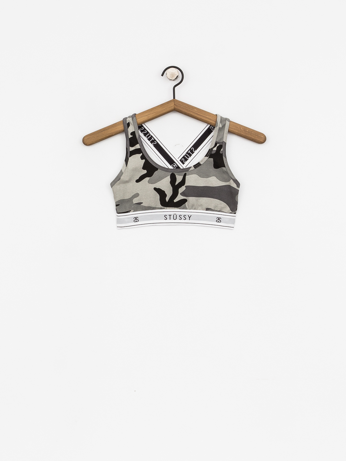 Spodní prádlo Stussy Cross Back Crop Wmn (camo)
