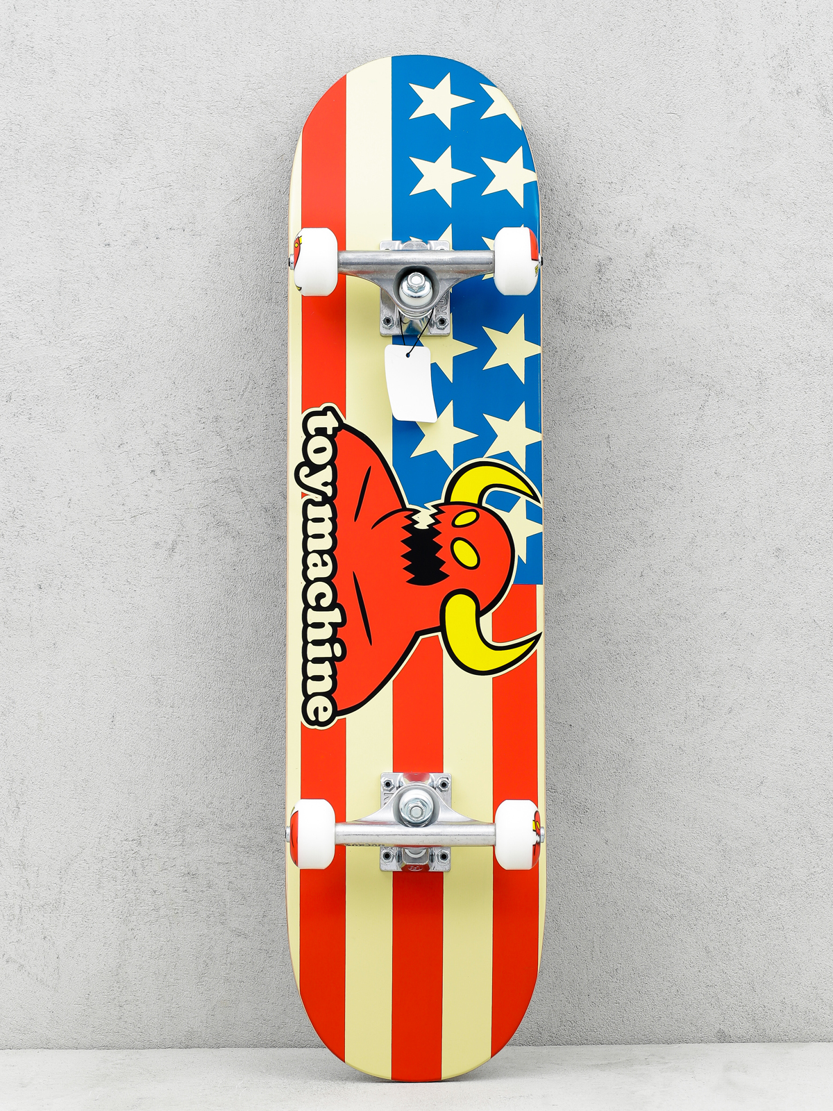 Skateboard Toy Machine American Monster (white/red/blue)
