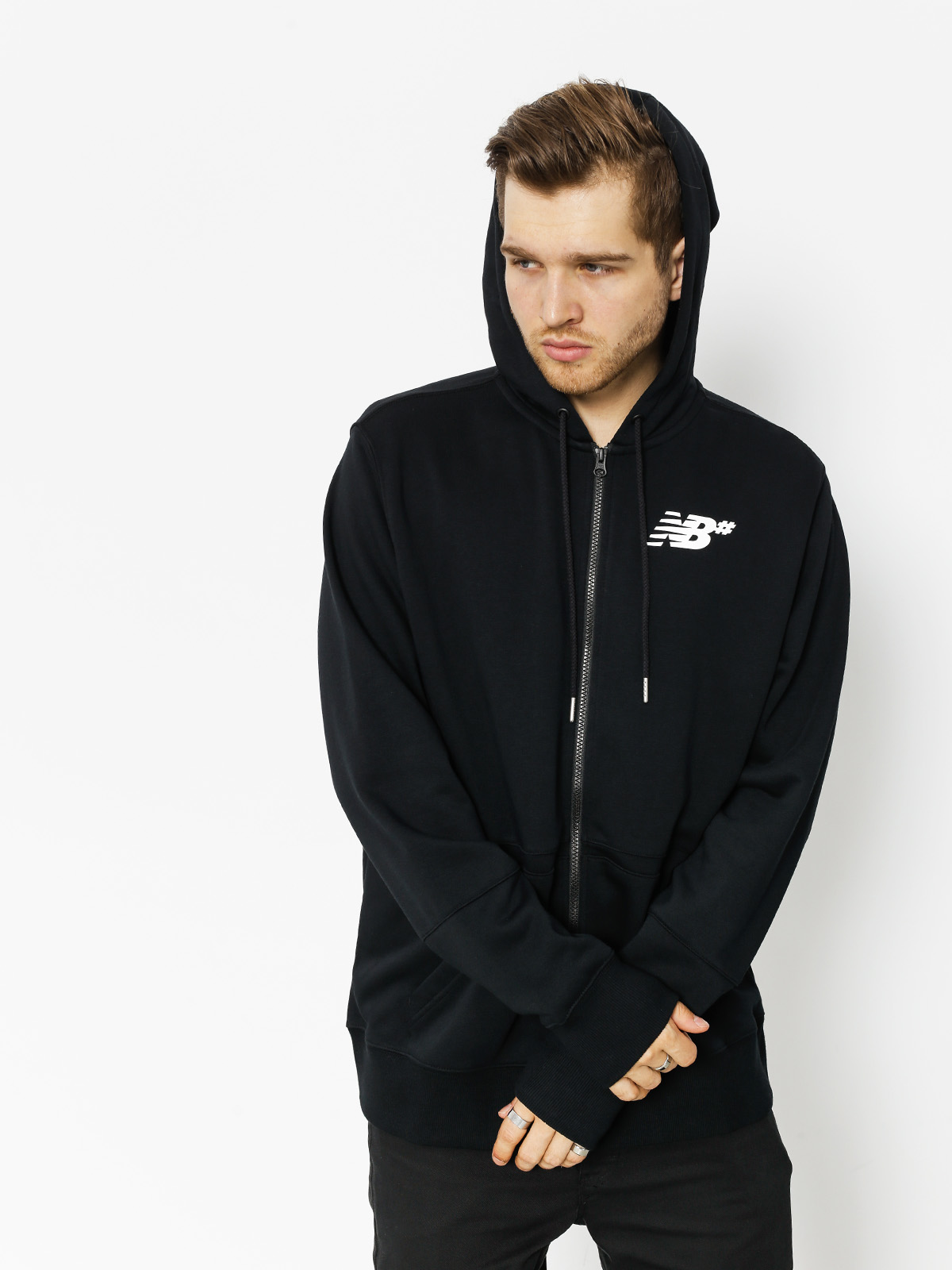 Mikina New Balance Fleece Zip Up (black)