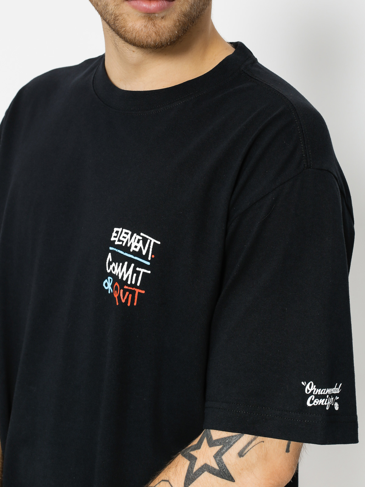 Tričko Element Commit Icon (flint black)