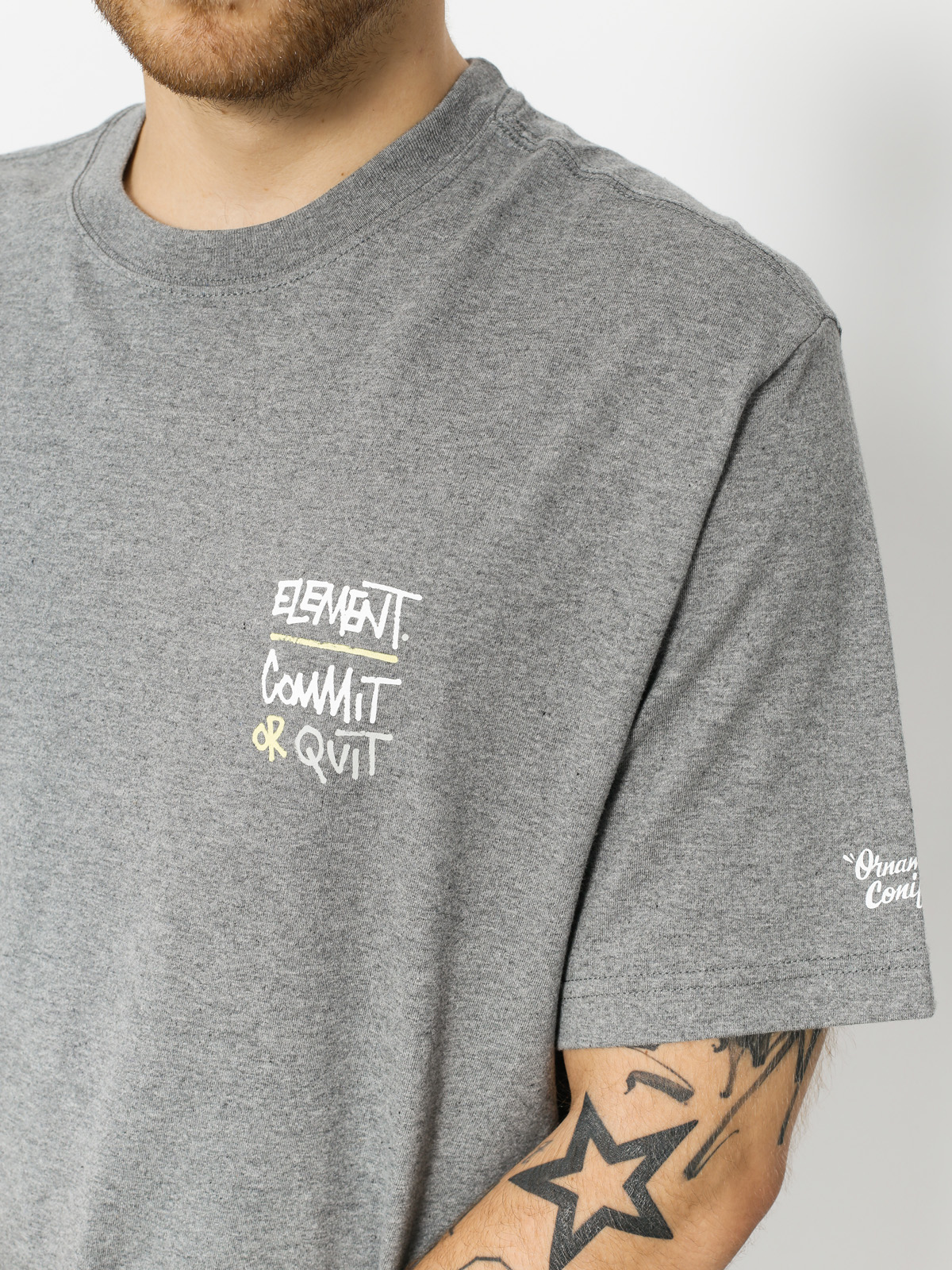 Tričko Element Commit Icon (grey heather)