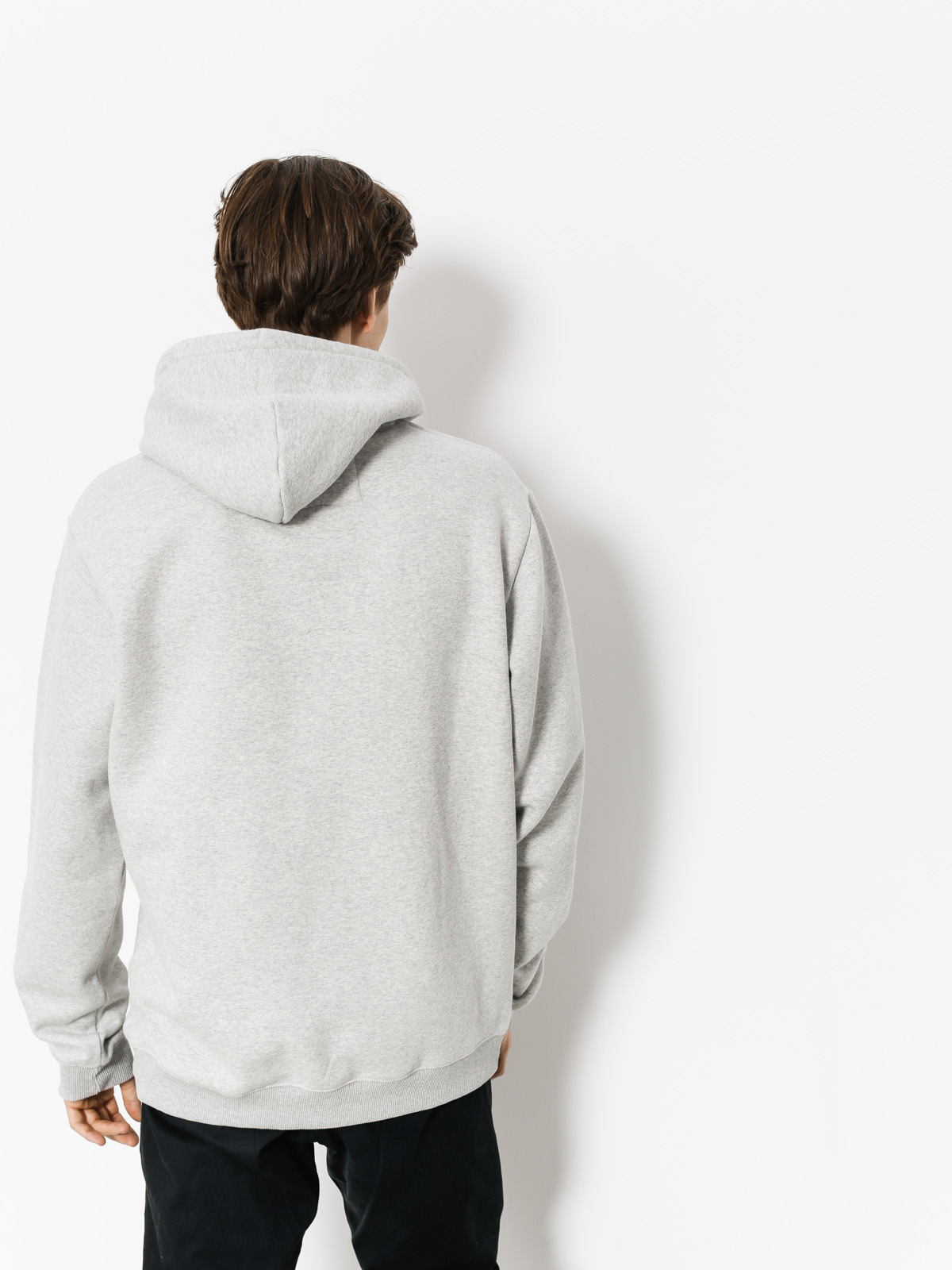 Mikina s kapucí Quiksilver Nowhere North HD (light grey heather)