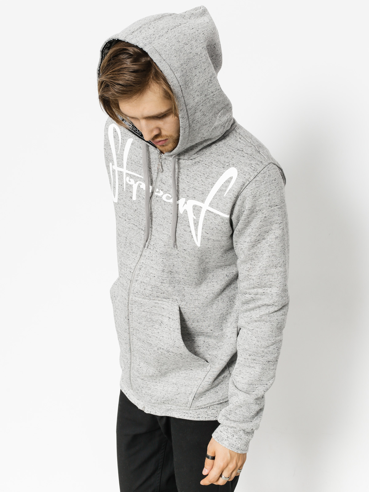 Mikina s kapucí Stoprocent Tag18 ZHD (grey)