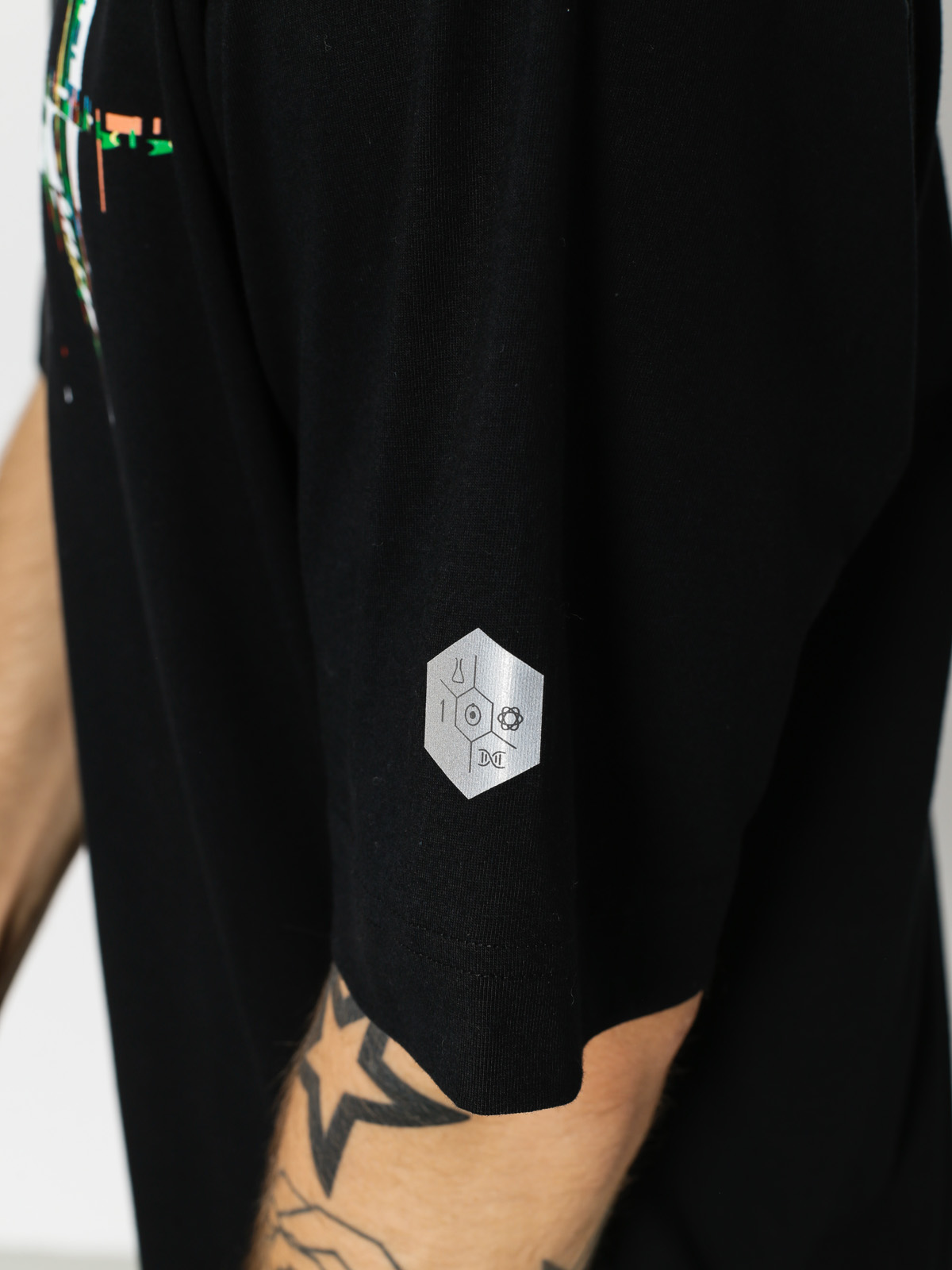 Tričko Stoprocent Colortag (black)