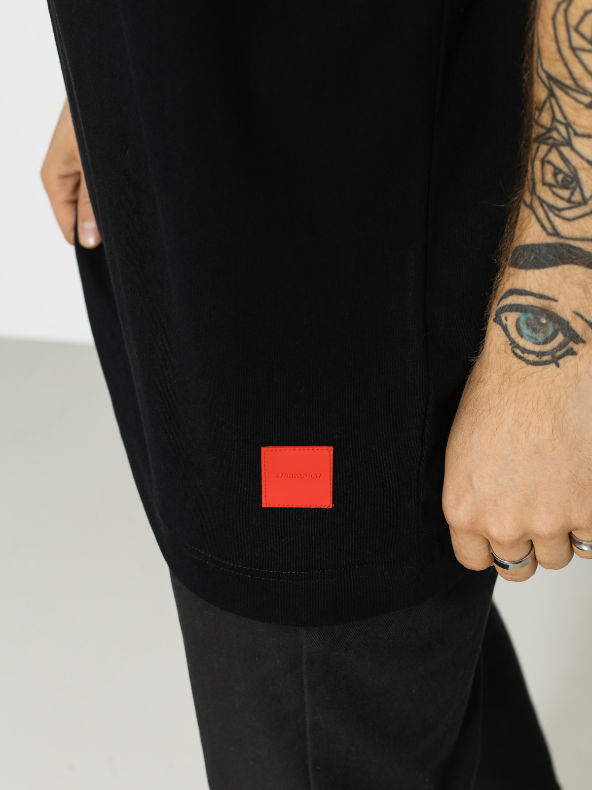 Tričko Stoprocent Colortag (black)