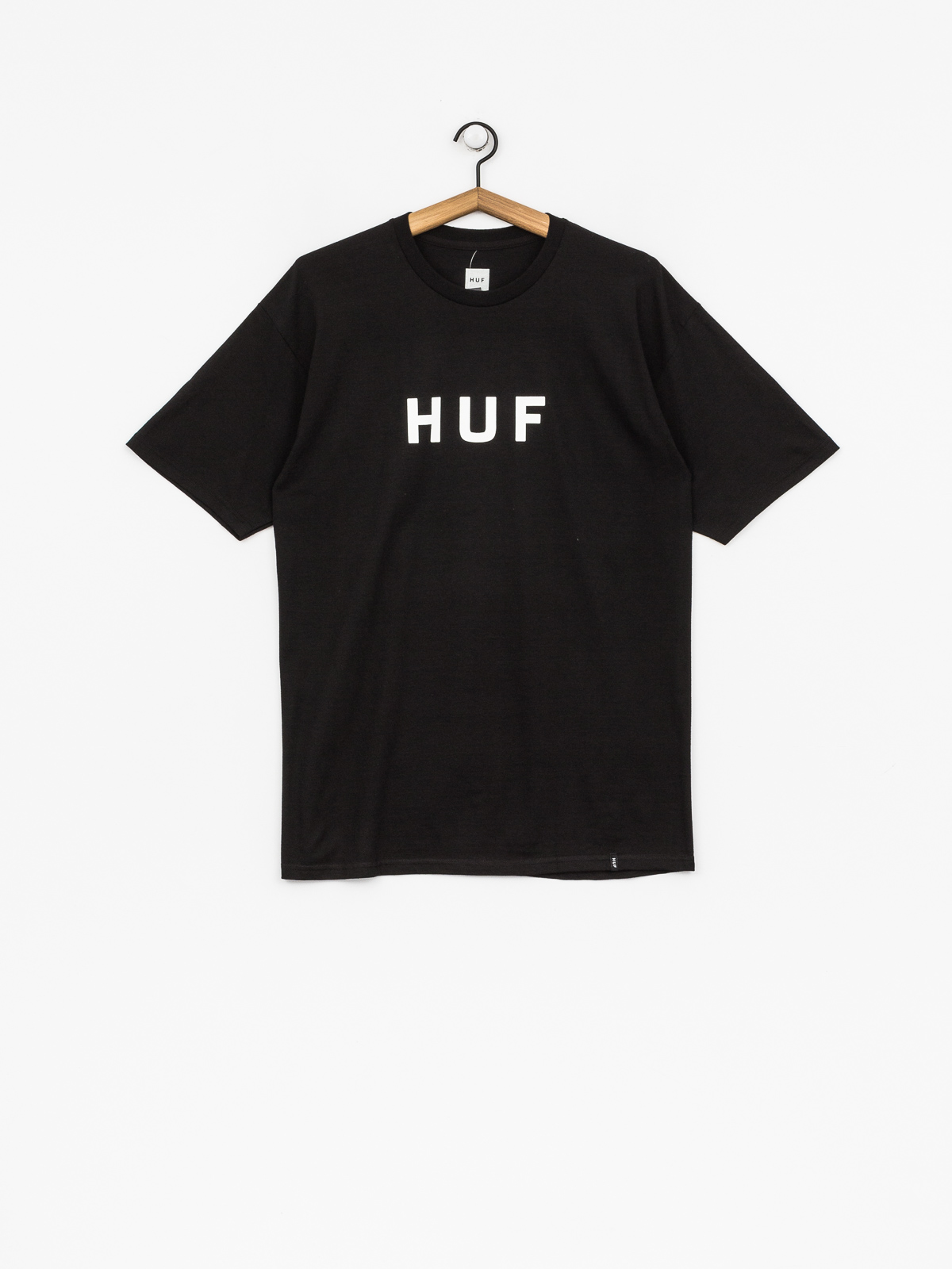 Tričko HUF Essentials Og Logo (black)