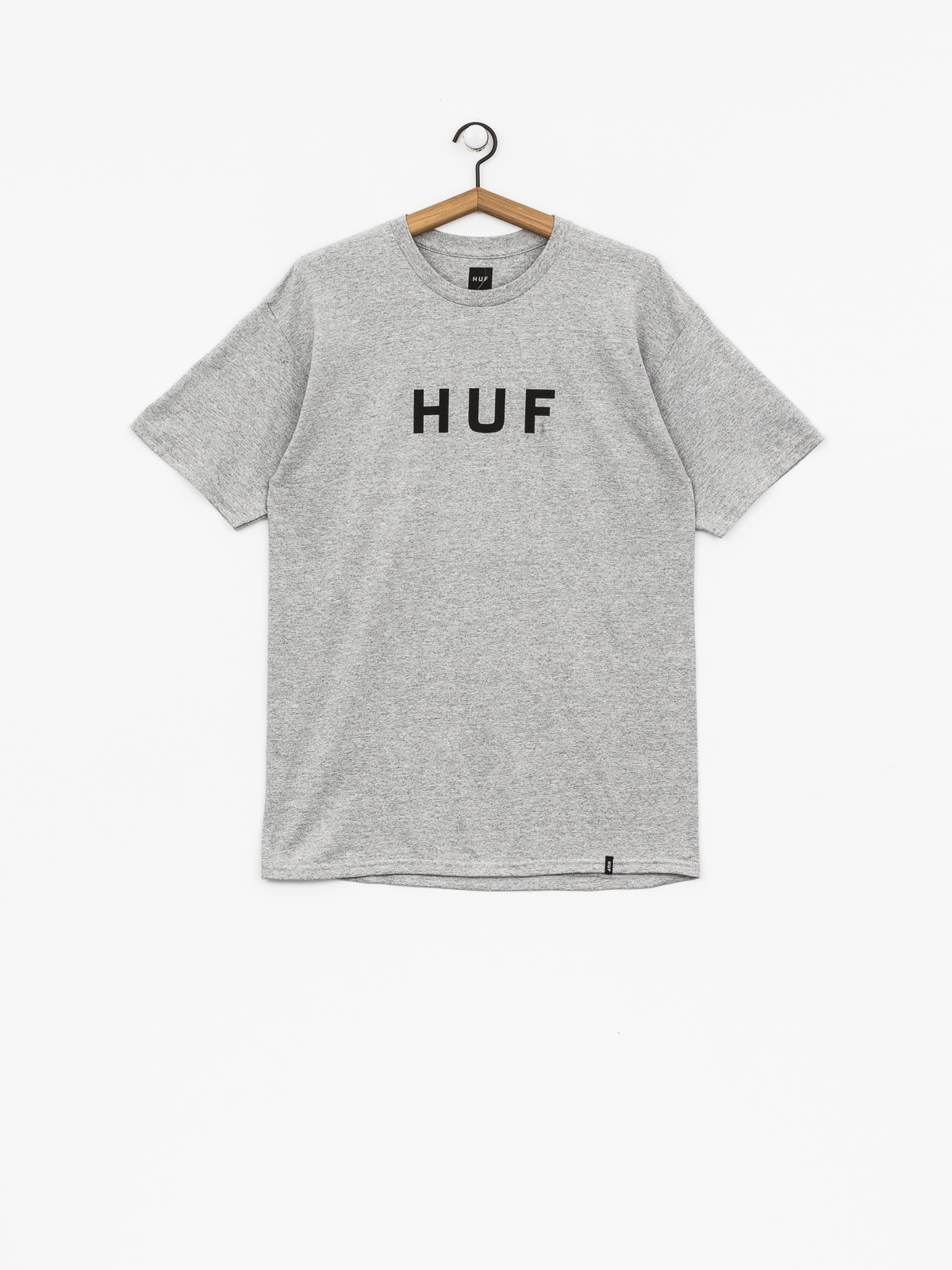Tričko HUF Essentials Og Logo (grey heather)