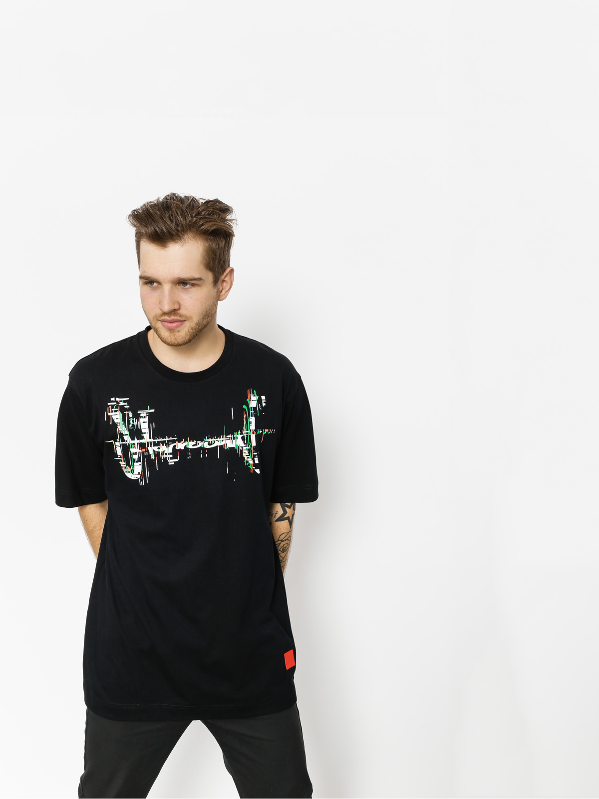 Tričko Stoprocent Colortag (black)